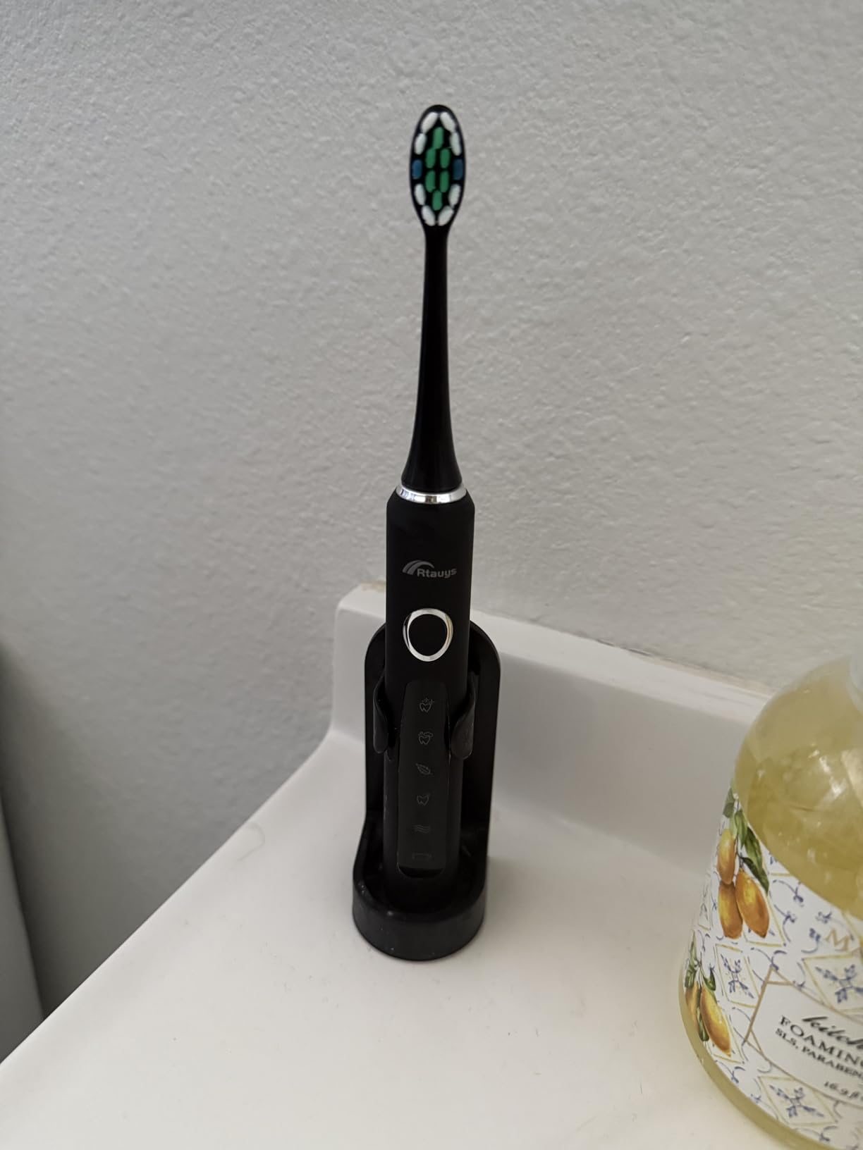 Rtauys M5 Sonic Electric Toothbrush for Adults and Kids - Rechargeable Electric Toothbrush Kids Ages 12+ and Adults with 8 Brush Heads & Travel Case, 120 Days Battery Life - Pink customer photo 1