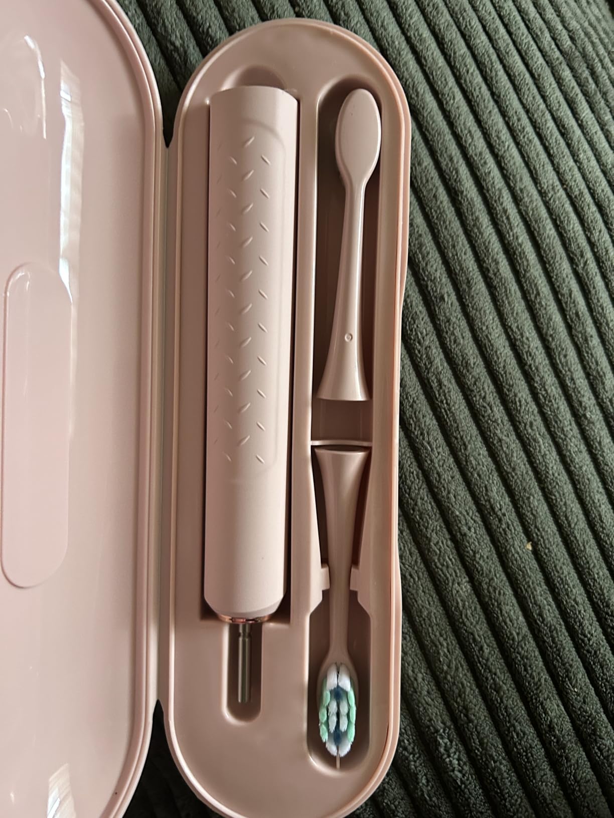 Rtauys M5 Sonic Electric Toothbrush for Adults and Kids - Rechargeable Electric Toothbrush Kids Ages 12+ and Adults with 8 Brush Heads & Travel Case, 120 Days Battery Life - Pink customer photo 2