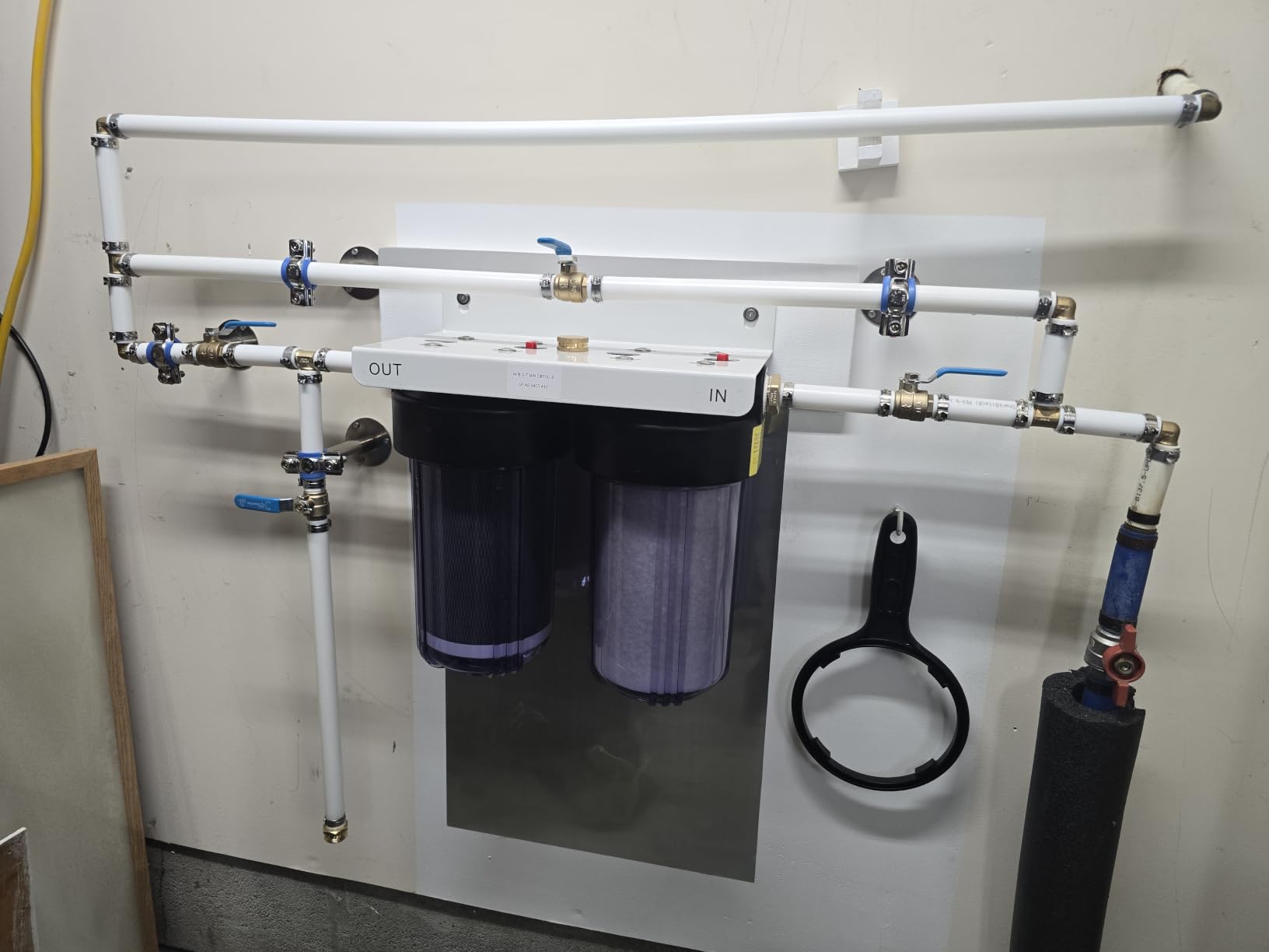 SimPure Whole House Water Filter System, 2 Stages Clear 10