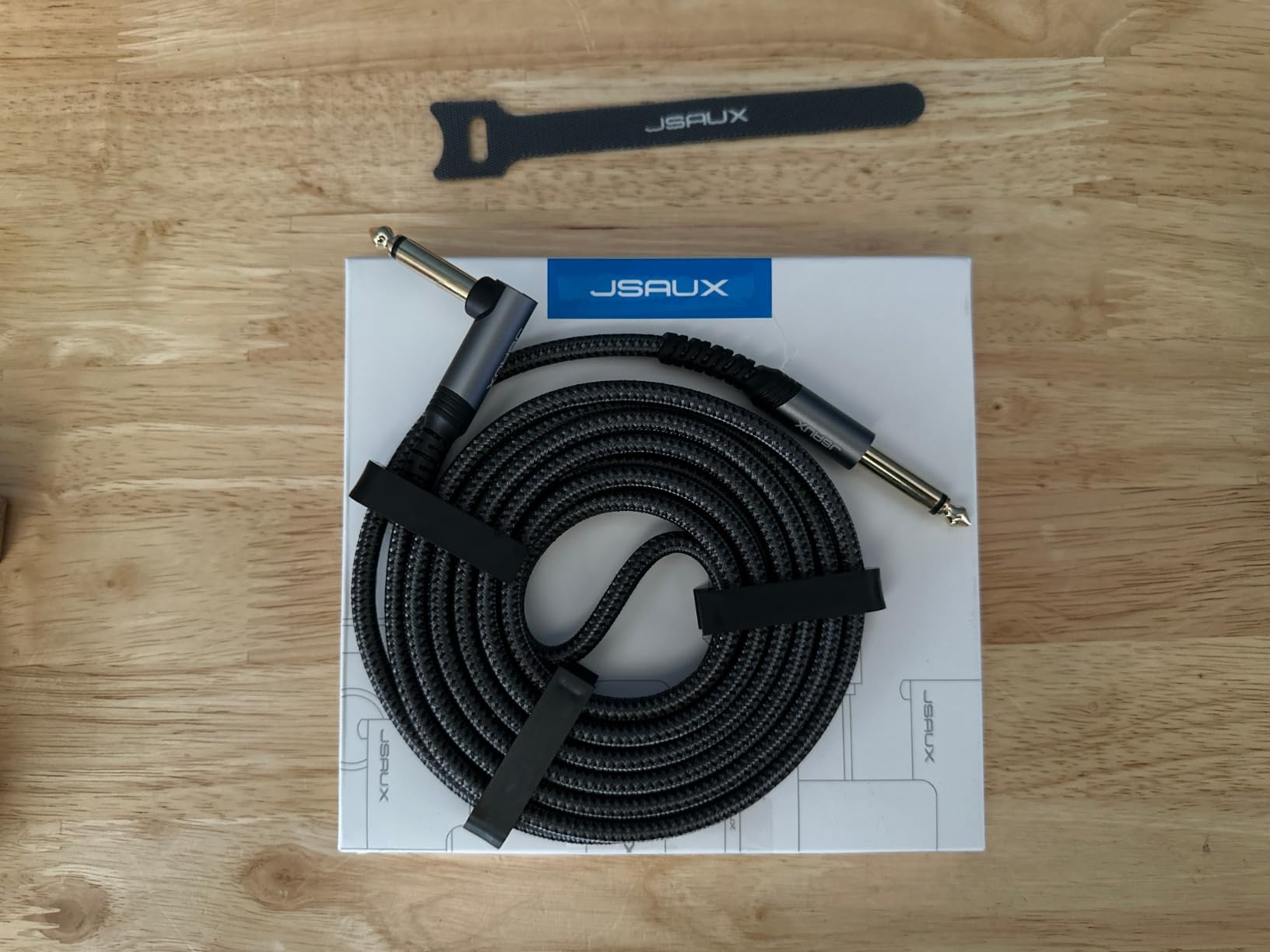 JSAUX Guitar Cable 10 ft, Amp Cord for Electric Guitar/Mandolin/Bass, Pro Audio Instrument Cable with 1/4