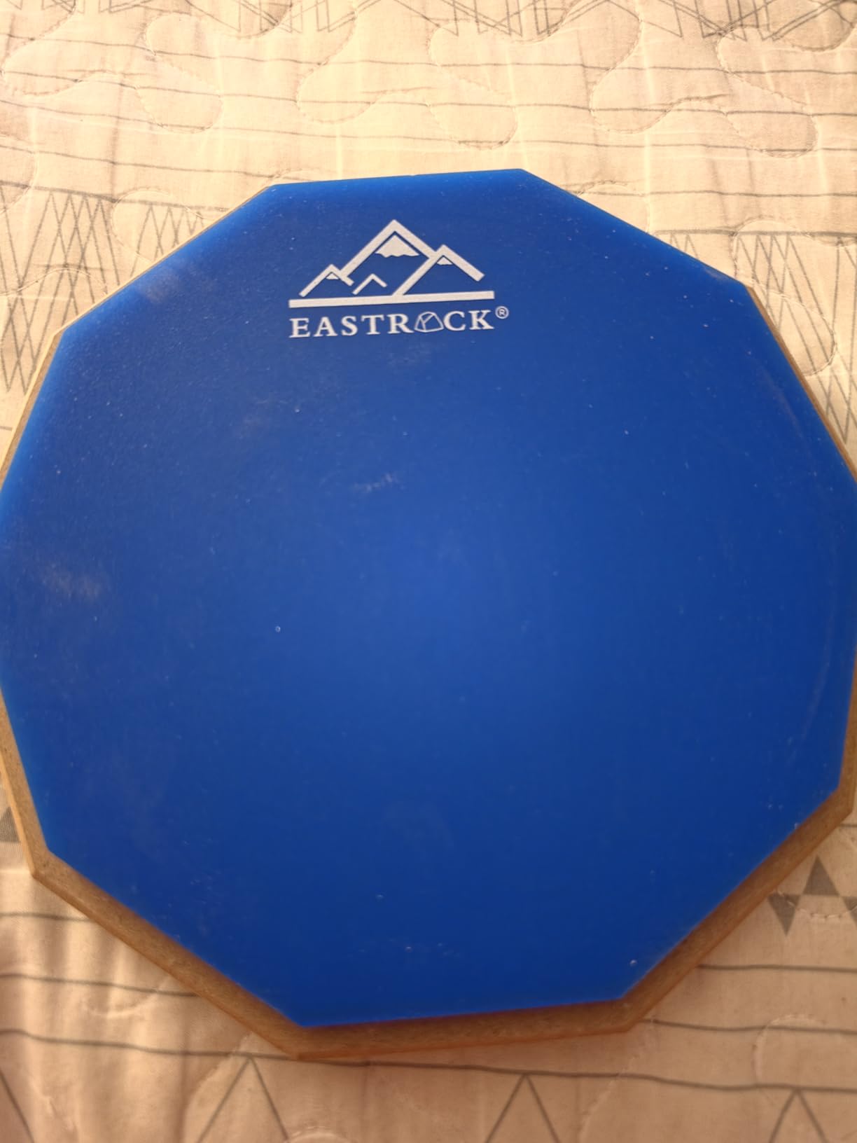 EASTROCK 8 Inches Practice Drum Pad, Double Sided Silent Drum Pad, Gray customer photo 1