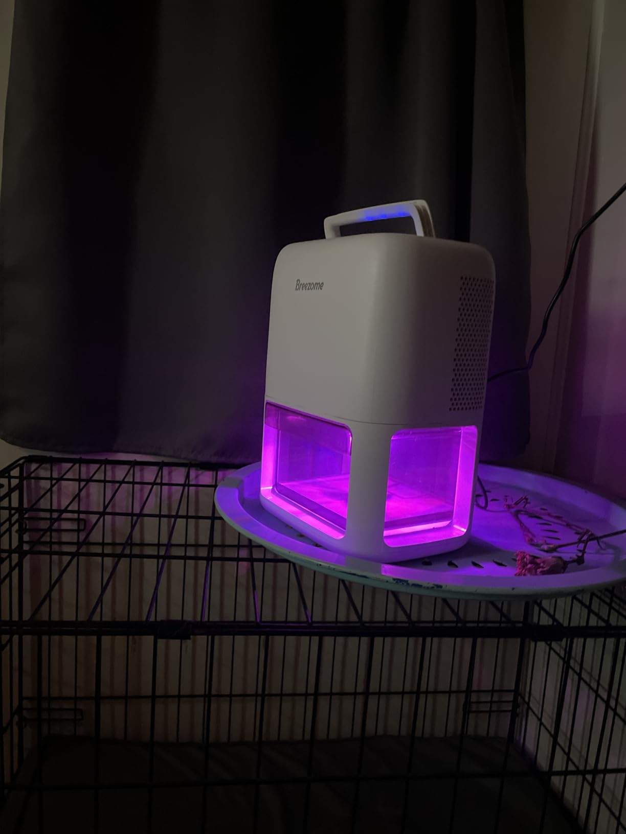 60 OZ Dehumidifiers for Home, Dual-Semiconductor Quiet Dehumidifier with Timer Sleep Mode Auto-Off 7 Colors Light Portable Small Dehumidifiers for Bathroom, Cloakroom, RV customer photo 2