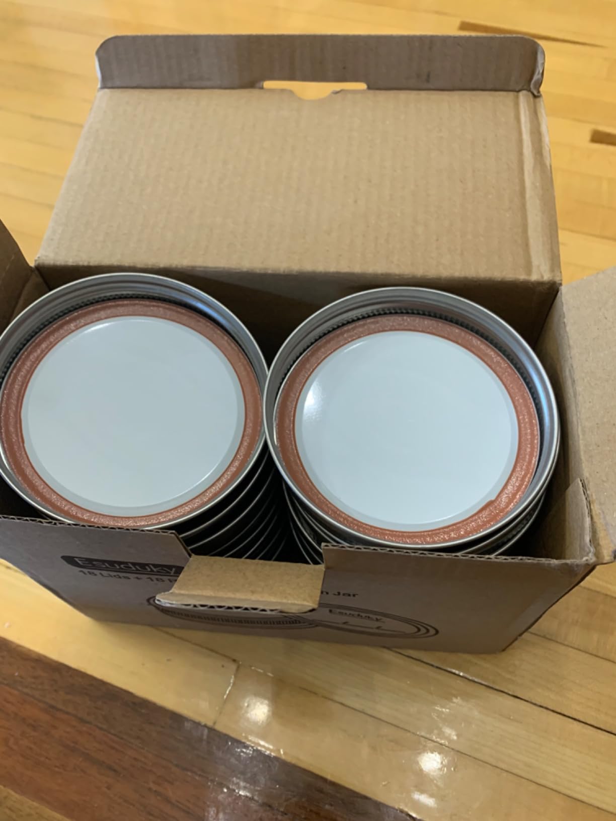 36Pcs Mason Jar Lids with Rings Wide Mouth, Upgrade Canning Lids with Rings/Bands for Ball, Kerr Jars and More, Split-Type with Leak Proof & Airtight, Food Grade Material for Mason Jars customer photo 1