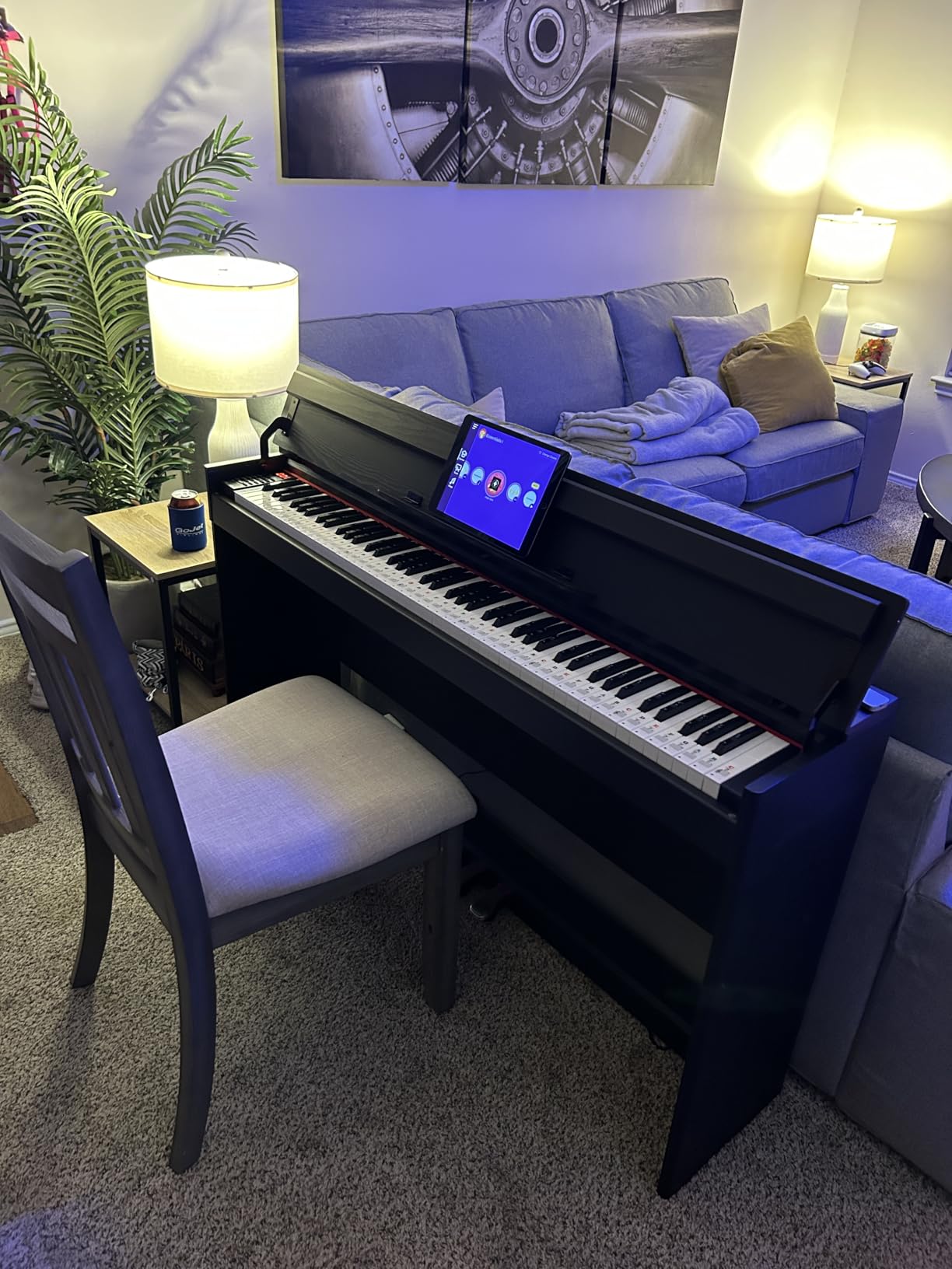 WENCAI Digital Piano 88 Key Full Size Keyboard for Beginners, Black | Home Upright Electric Pianos, Sensitive Touch, Wooden Electronic Piano with Triple Pedals, Supports USB-MIDI Connect customer photo 2