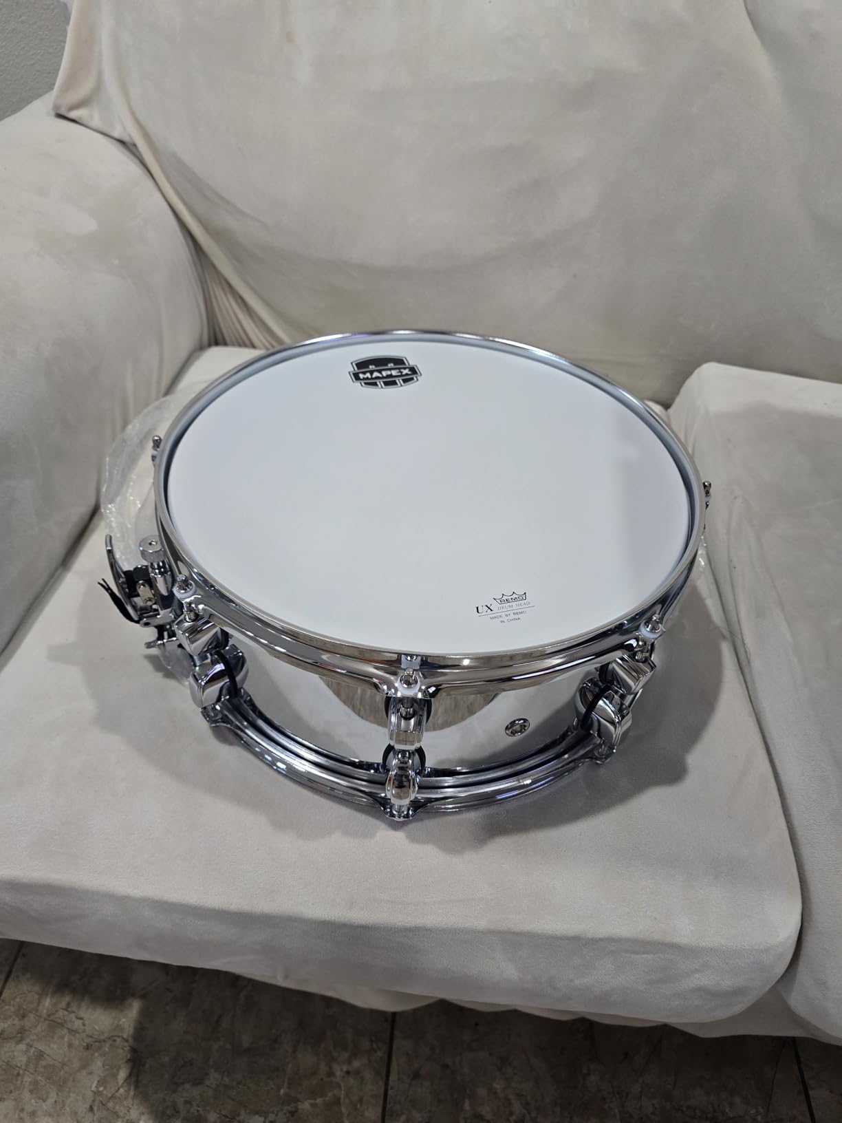 Mapex MPX Steel Snare Drum - 5.5 x 14-inch - Polished customer photo 2