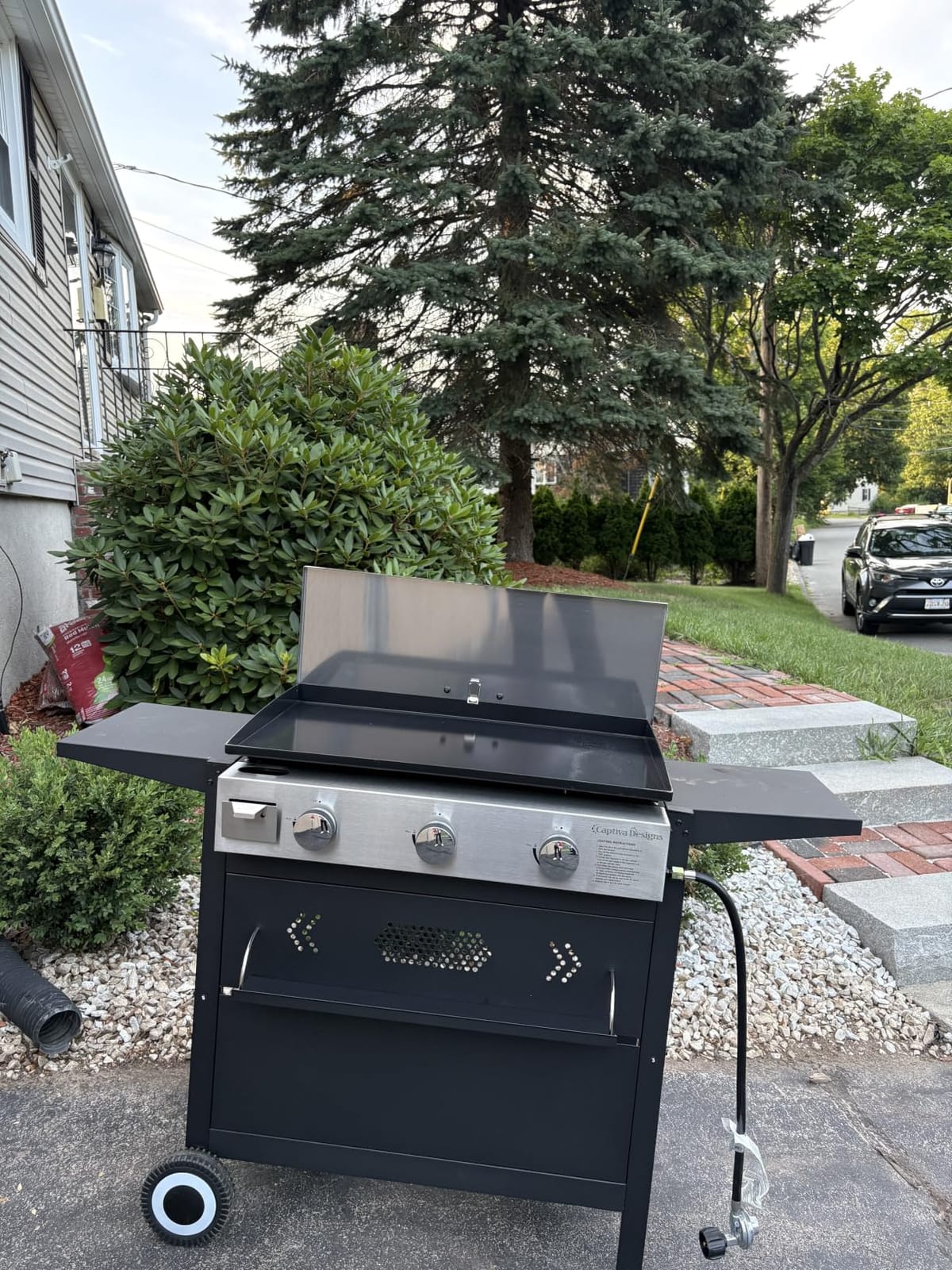 Sophia & William 28-Inch Flat Top Grill Outdoor Barbecue Griddle Black customer photo 1