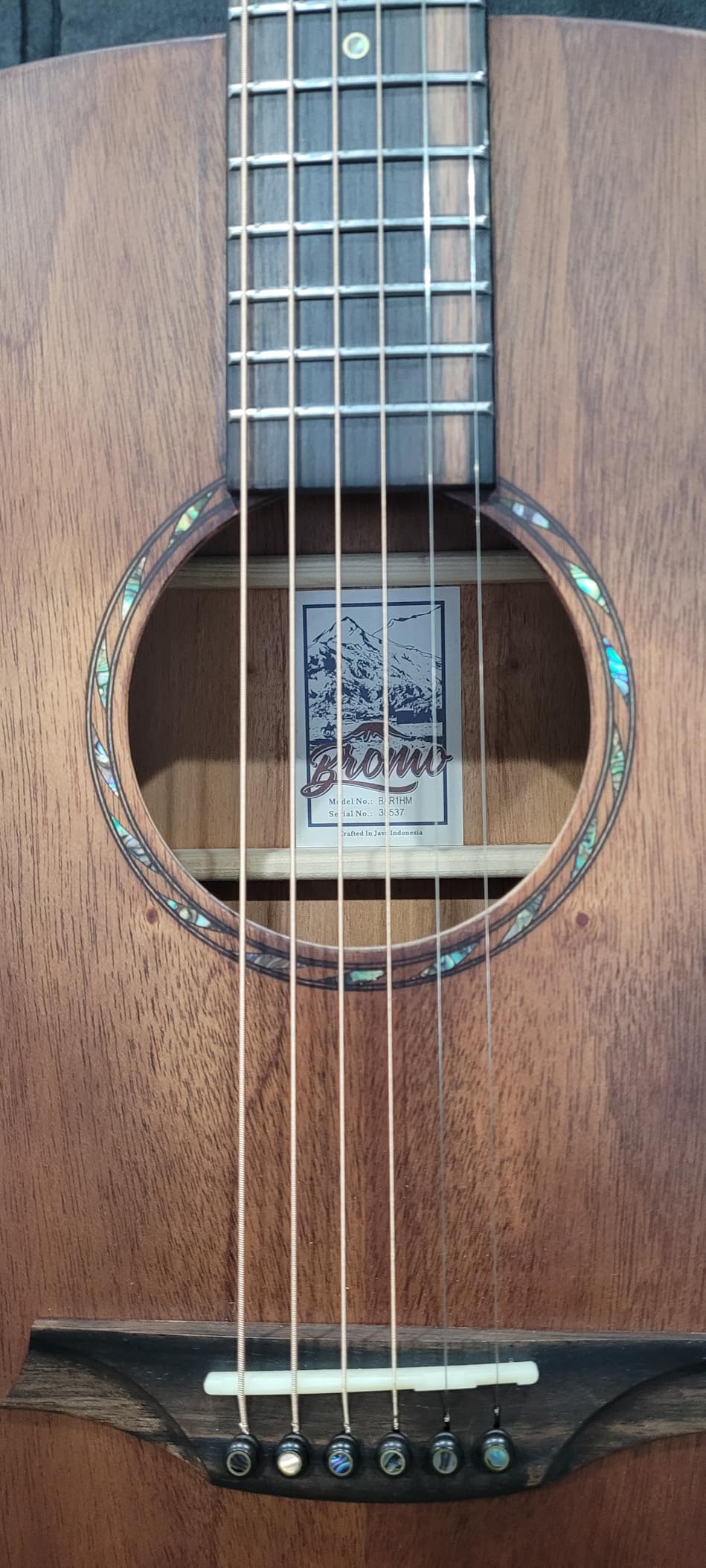 Bromo BAR 1HM All-Solid Dreadnought Acoustic Guitar (Baritone Series) customer photo 2