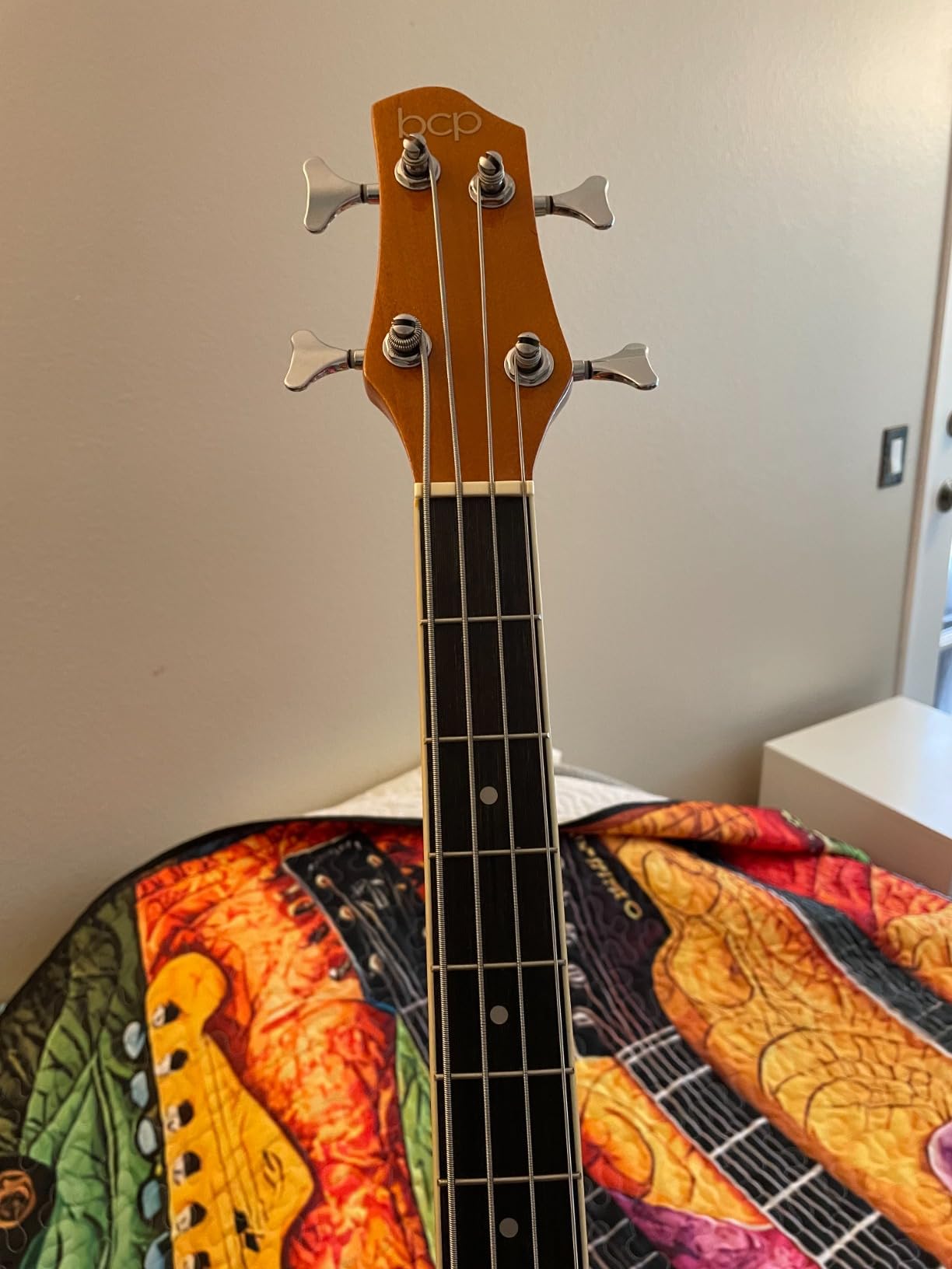 Best Choice Products Acoustic Electric Bass Guitar, Full Size 4 String, Fretted Bass Guitar w/Padded Gig Bag - Aged Natural customer photo 1