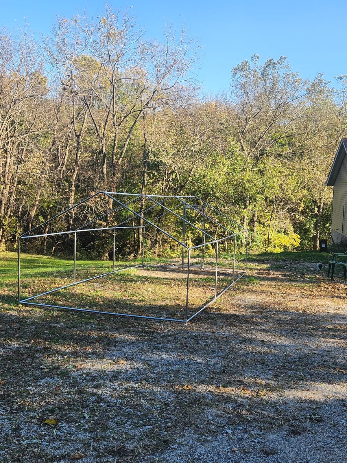 Outvita Chicken Coop, 19.5×10 FT Large Metal Chicken House, Poultry Habitat Cage with Waterproof Cover, Walk-in Chicken Run Pen for Small Animals, Yard, Farm, Patio customer photo 2