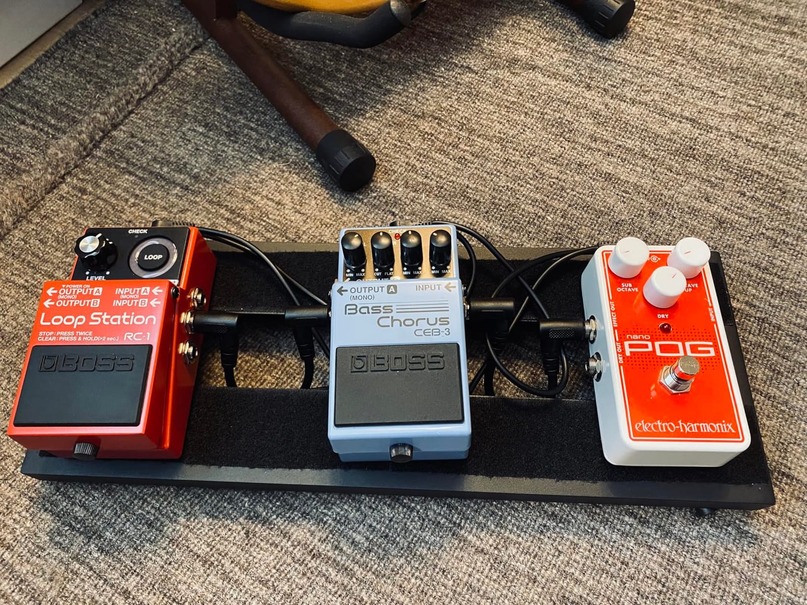 Small Guitar Pedal Board Aluminum Alloy pedalboards 15x5.7x1.18