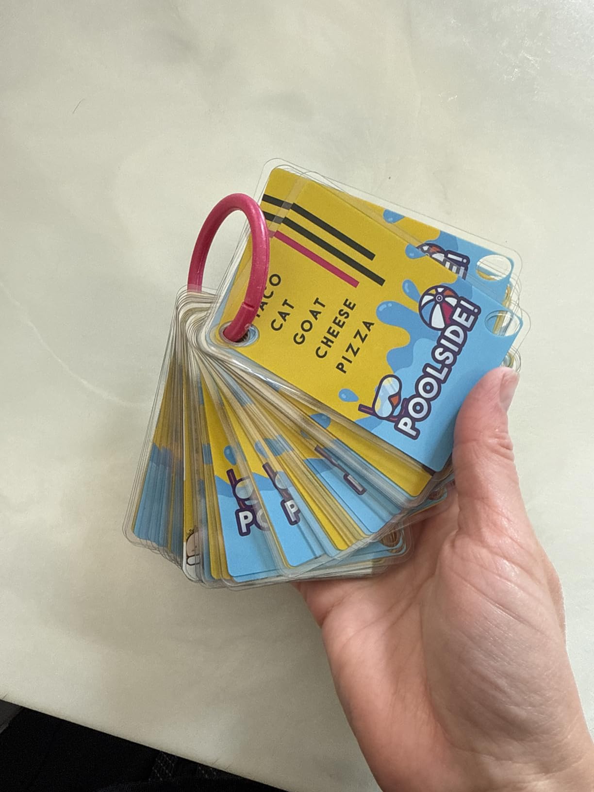 Taco Cat Goat Cheese Pizza Poolside Waterproof Card Game by Taco Cat Games customer photo 1