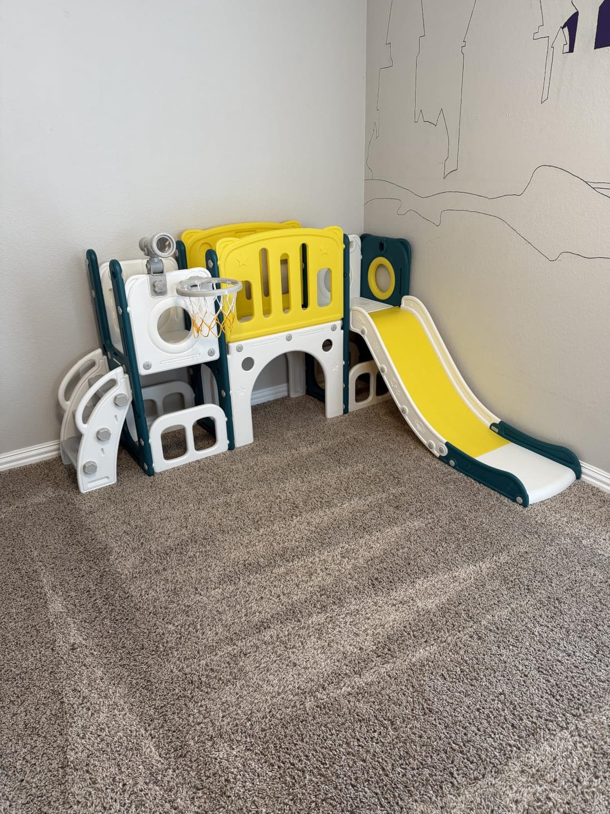 8 in 1 Toddler Slide Set, Kids Slide for Toddlers, Toddler Climber Slide PlaySet with Basketball Hoop,Outdoor Indoor Playground for Toddlers Upgraded customer photo 1