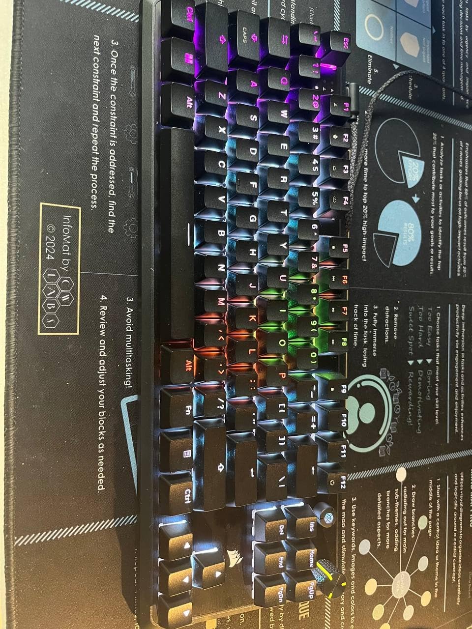 Corsair K70 CORE TKL RGB Tenkeyless Mechanical Wired Gaming Keyboard - Pre-Lubed MLX Red v2 Linear Switches, SOCD, ABS Double-Shot Keycaps, Sound Dampening, 1000Hz Polling, QWERTY NA - Black customer photo 2