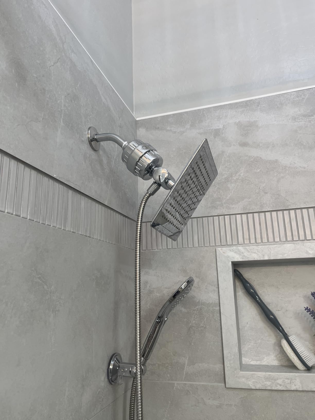weAQUA Heavy Duty 2-PACK Shower Filter for Hard Water Chlorine Heavy Metals customer photo 2