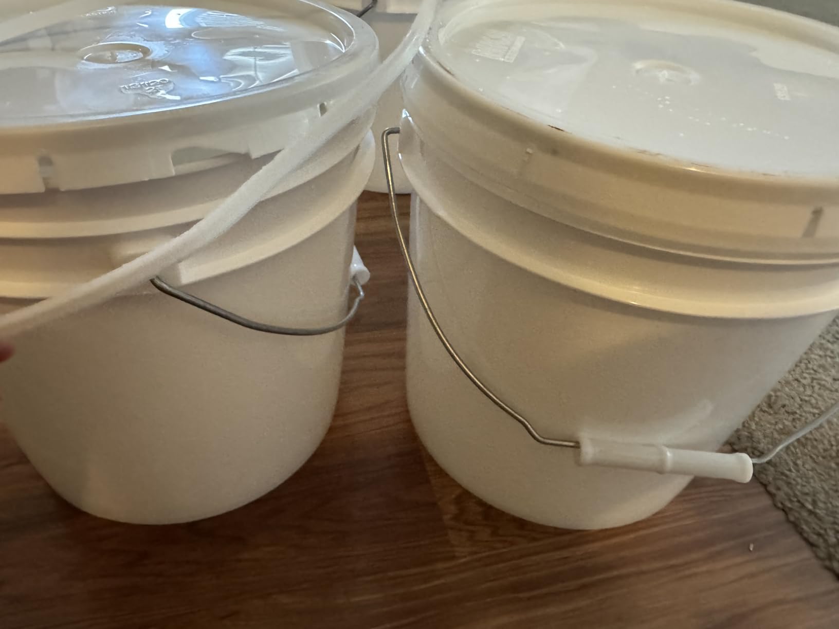 MKS Plastics White 2-Gallon Food-Grade Bucket with Airtight Lid, 2-Pack customer photo 1
