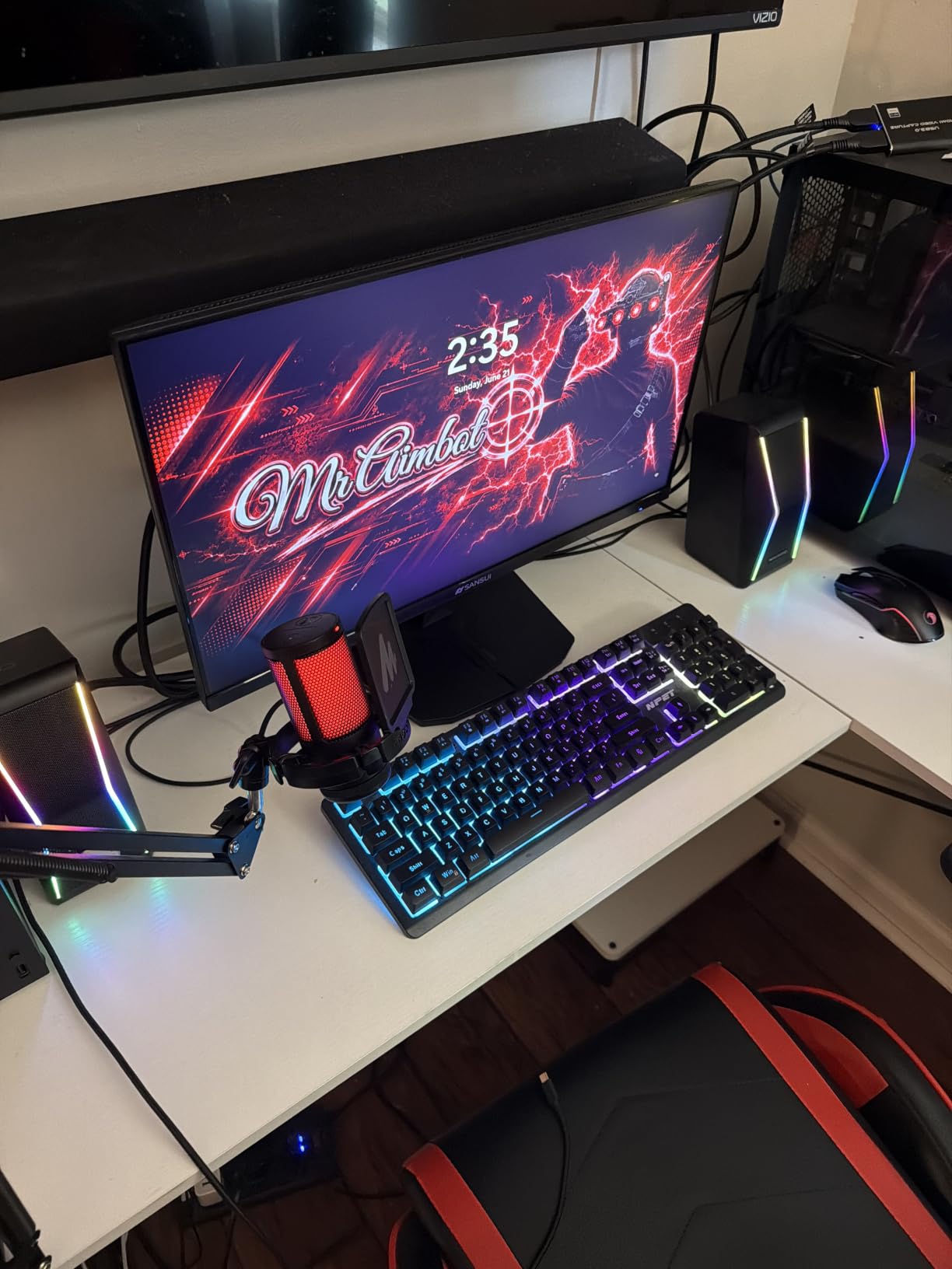 SANSUI Curved Monitor 27 inch 120Hz USB Type-C Computer Monitor | with Speakers Built in丨FHD 1080p丨HDR丨110% sRGB丨1500R丨VESA Compatible,for Tablet,Desktop,Laptop and PC Work Gaming customer photo 1