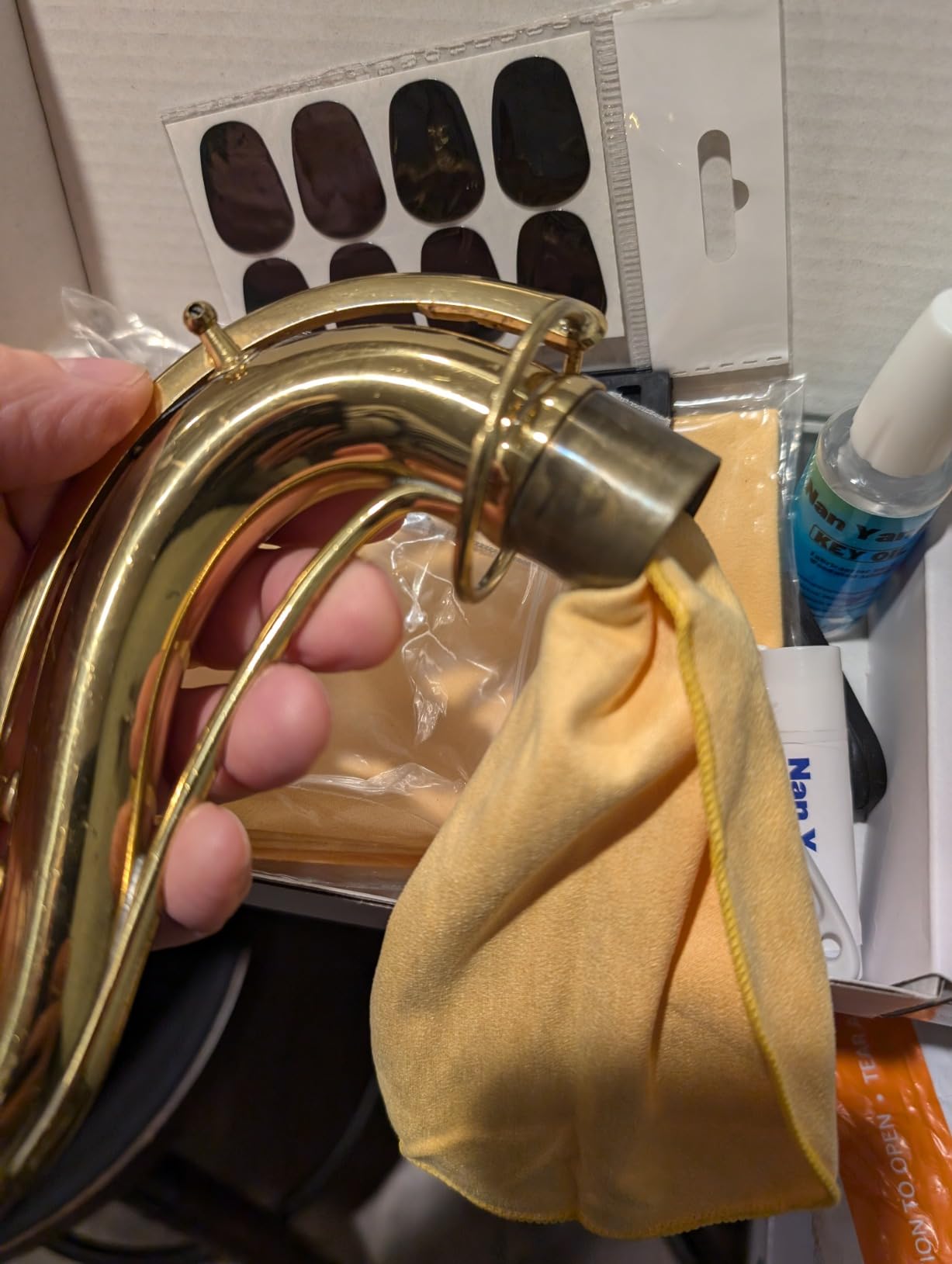 Saxophone Cleaning Kit for Alto Tenor Sax - 11-in-1 Smooth Pull-Through Maintenance Set with Mouthpiece Brush, Key Oil, Cork Grease and Case - Woodwind Instrument Care for Students customer photo 2
