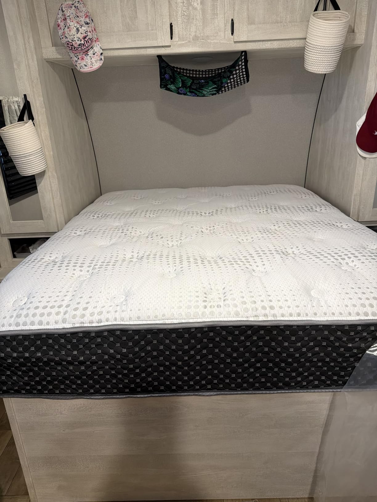 WanderRest 12” Cool Hybrid RV Mattress, Short Queen 60x74, Plush-Medium Gel Memory Foam & Pocketed Coil Bed for RV, Camper or Travel Trailer, Cooling Comfort, Made in USA customer photo 1