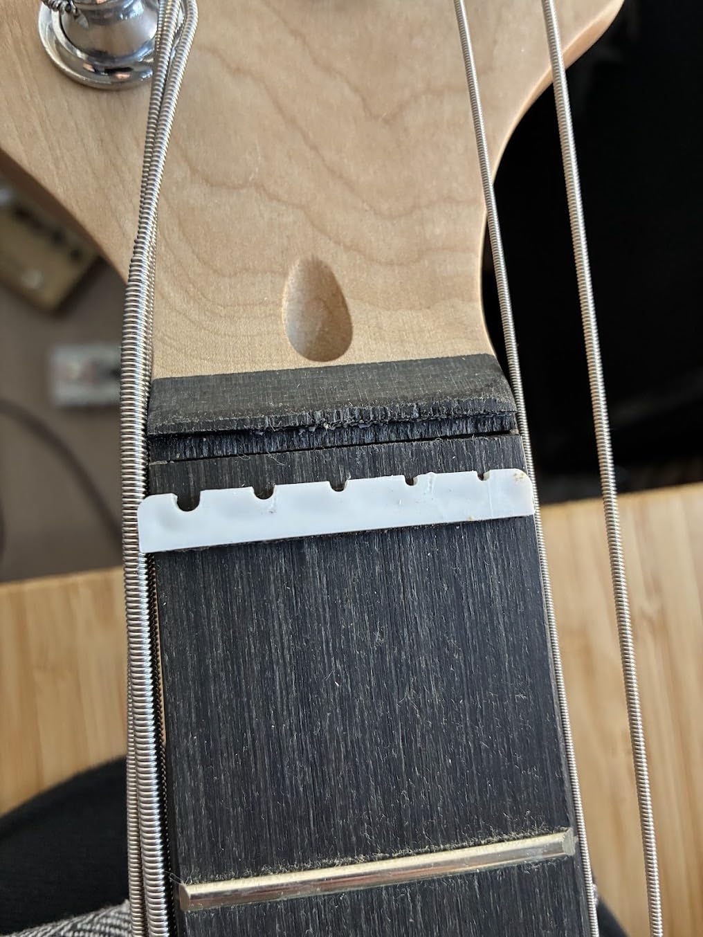 Glarry 5 String Electric Bass Guitar, Full Size Right Handed Rosewood Fretboard Bass Kit (GJazz - Dark Blue) customer photo 1