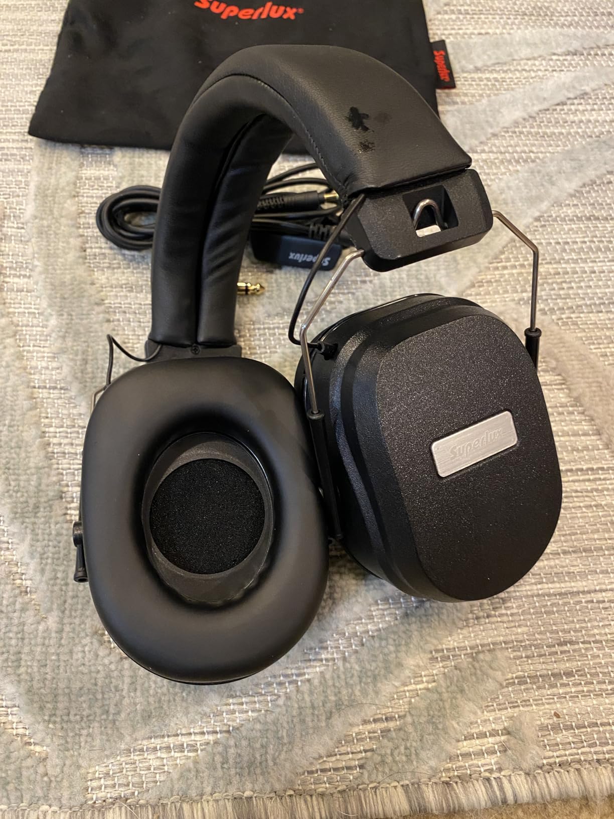 Superlux HD667 Drummer Isolation Headphones, 40mm Drivers, Volume Control | For drummers rehearsing, recording or playing live; closed-back isolation, 40mm drivers and quick inline for percussion customer photo 2