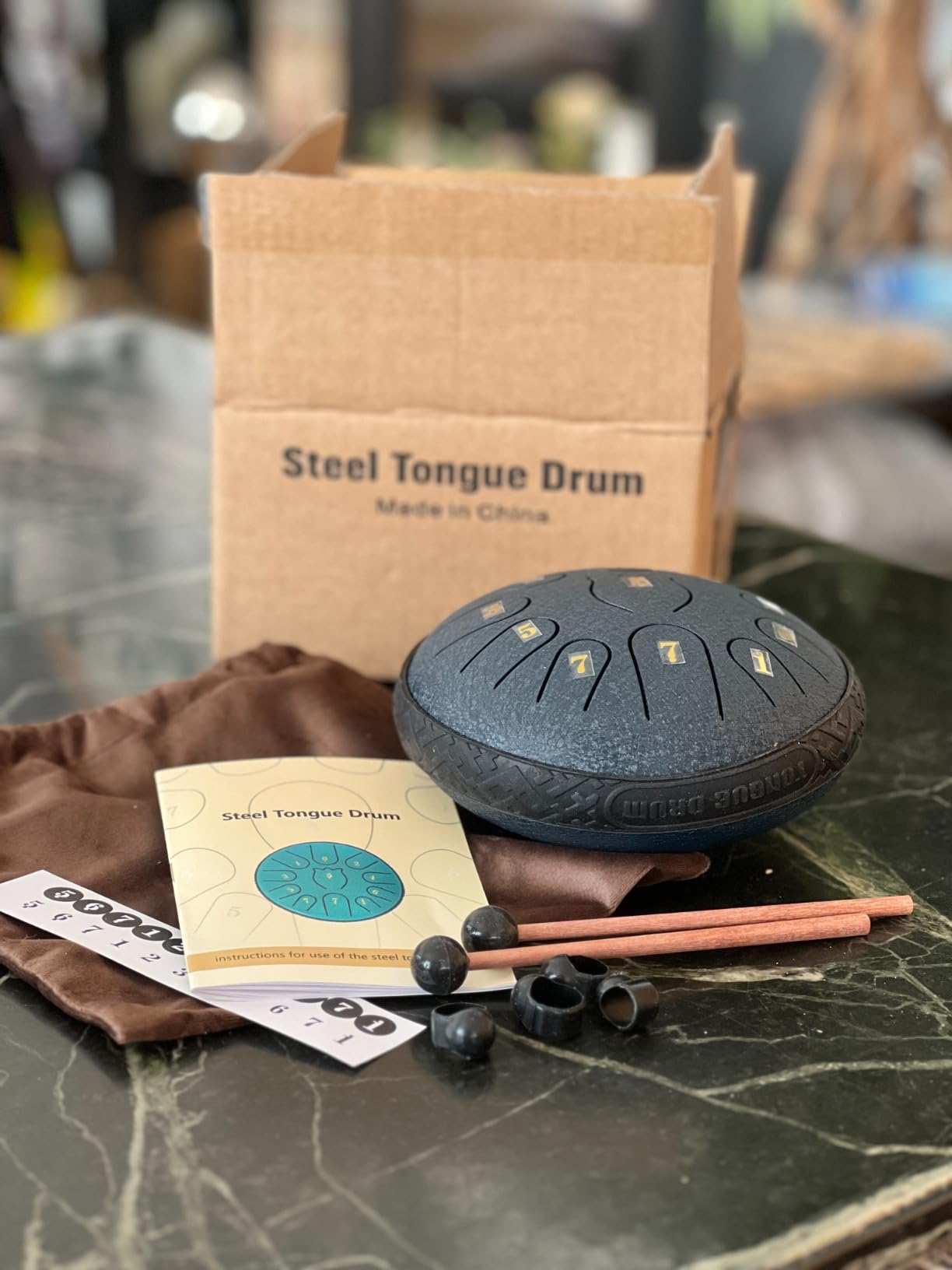 Steel Tongue Drum 6 Inche 11 Note Steel Drums Rain Chime, Raindrop Drum, Rain Drum for Outside Garden customer photo 1