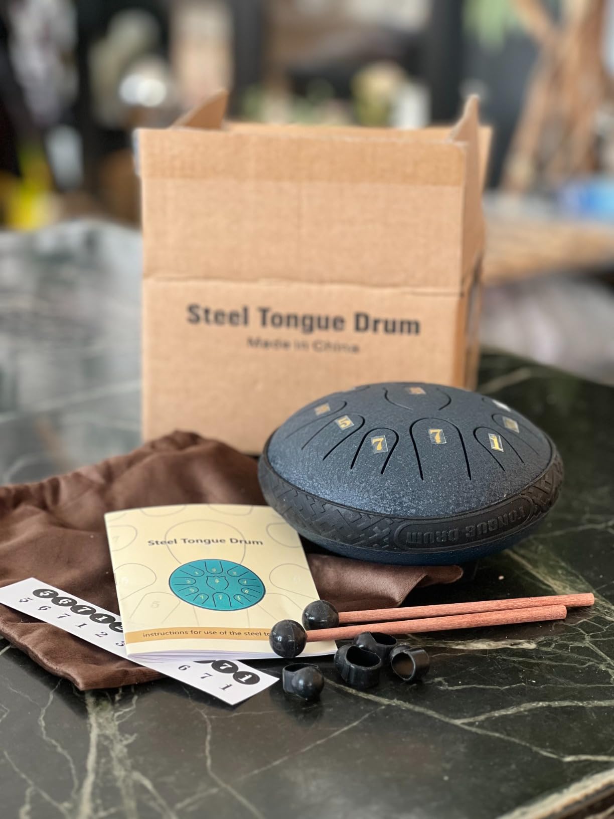 Steel Tongue Drum 6 Inche 11 Note Steel Drums Rain Chime, Raindrop Drum, Rain Drum for Outside Garden customer photo 2