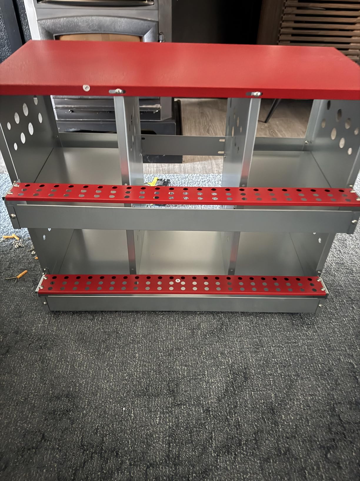 6-Compartment Roll Away Chicken Nesting Box for Hens, 32.6 Inch customer photo 2