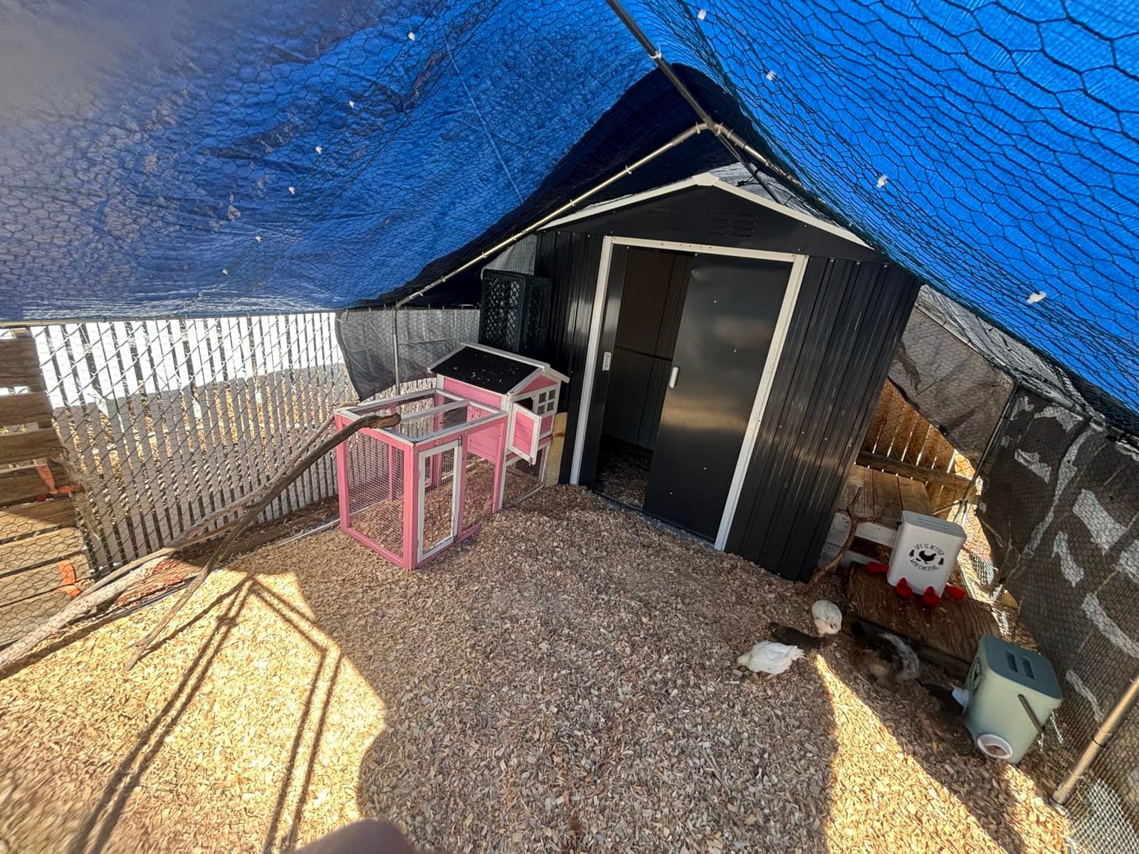 PawHut Large Chicken Coop w/Waterproof Anti-UV Cover 33' x 10' x 6.4' customer photo 2