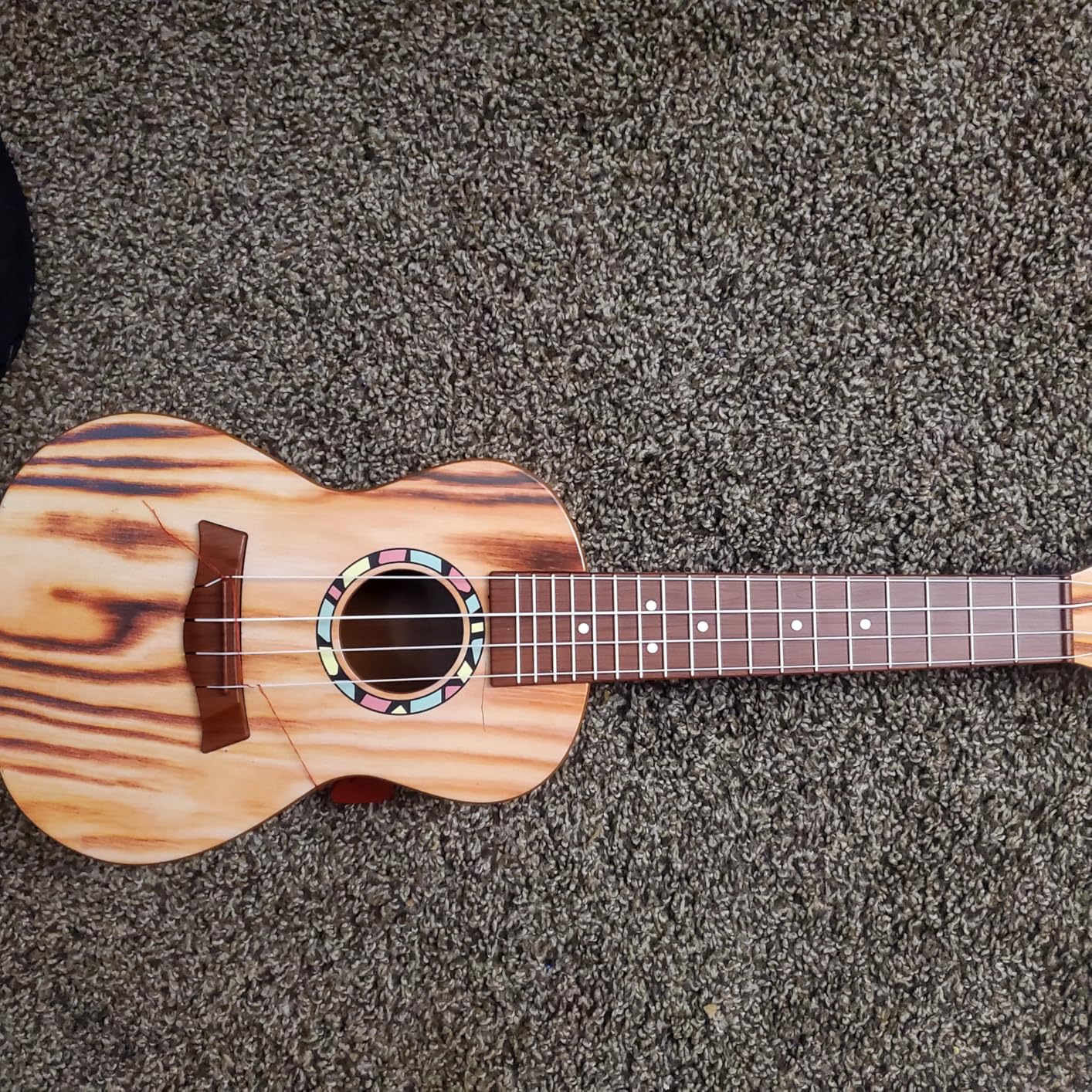 Raimy 21in Kids Ukulele Guitar Toys for 3 4 5 6 7+ Year Old Boys Girls | Simulated Sound Quality, Music Instruments Learning Education, Beginner Birthday Gift, Easy to Play and Strum (Brown) customer photo 1