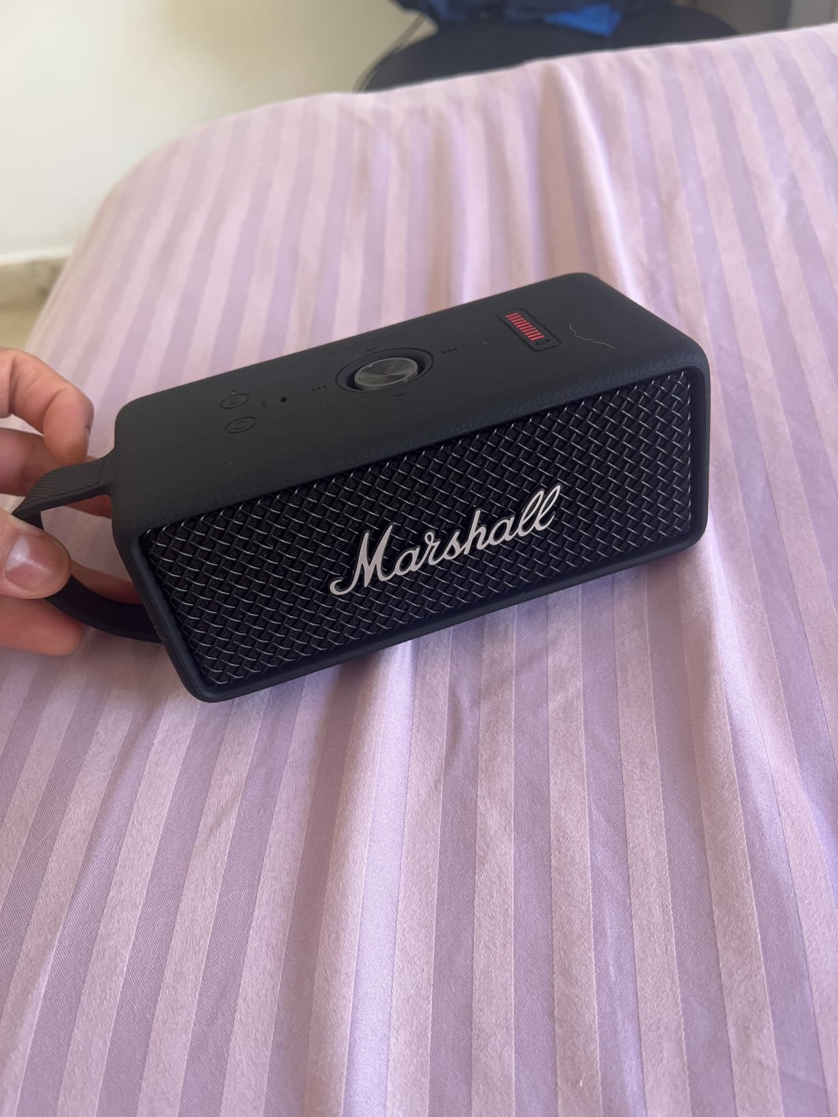 Marshall Emberton III Portable Bluetooth Waterproof Speaker - Cream | Rugged IP67 Waterproof & Dustproof Design | 32+ Hr Playtime | Loud Stereo Sound & Deep Bass | Wireless for Outdoors & Travel customer photo 2