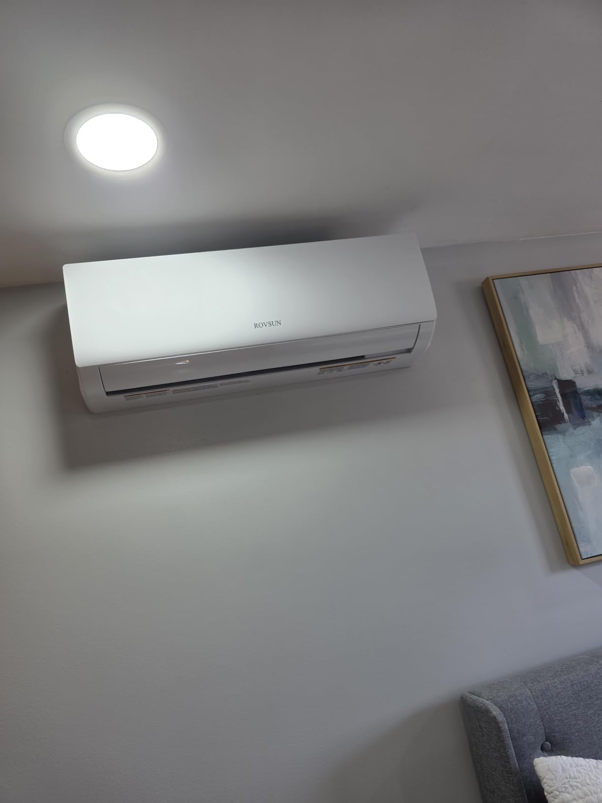 ROVSUN 4 Zone 38000 BTU (9K/9K/9K/9K) Mini Split AC/Heating System, 20 SEER2 Quad Zone Ductless Wall Mounted Air Conditioner with Pre-Charged Condenser, Heat Pump & 25Ft Line Set, 208-230V customer photo 2