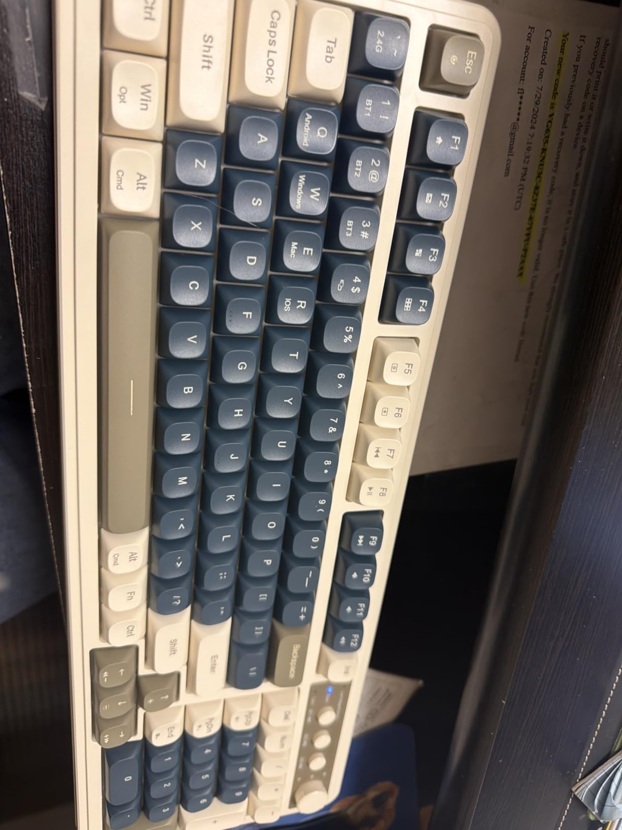 AULA S99 Gaming Keyboard, Wireless Green Creamy Computer Keyboard customer photo 2