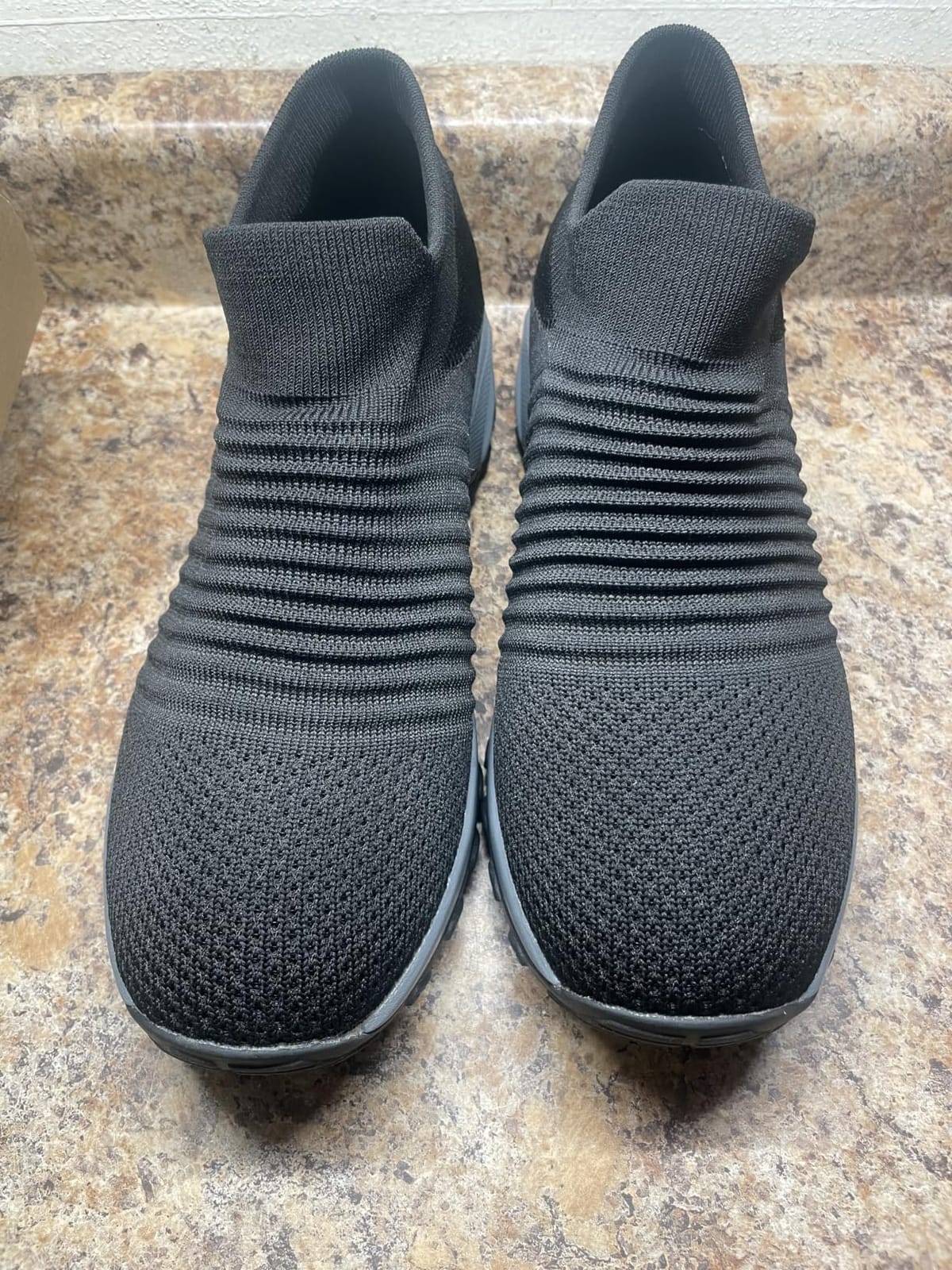 DOUSSPRT Womens Walking Shoes Slip on Sock Air Cushion Sneakers customer photo 2