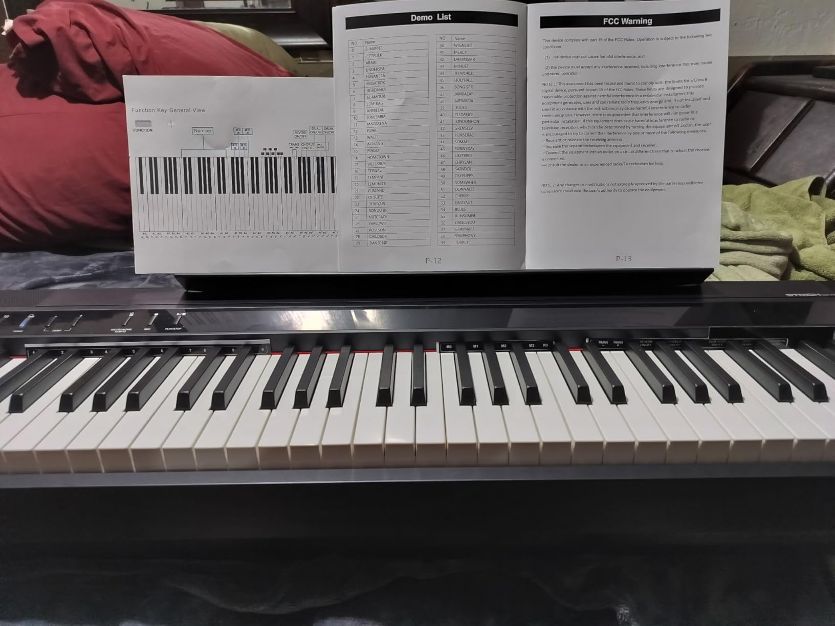 STRICH Digital Piano 88 Key Full Size Weighted Keyboard, Hammer-Action Portable Electric Piano For Beginner Adults, Bundle With Sustain Pedal, Piano Stickers, Music Rest, Black, SDP-P7 customer photo 2