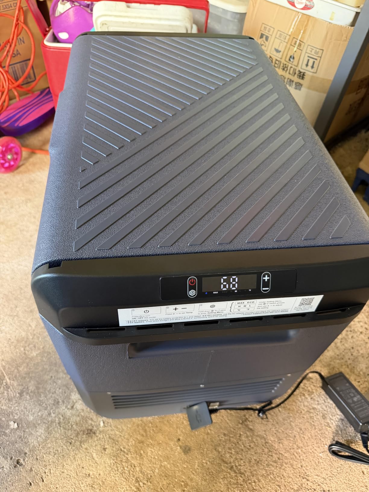 BODEGACOOLER 12 Volt Car Refrigerator, 42QT(40L) IPX4 Waterproof Electric Cooler, 31dB Ultra-Quiet Car Fridge APP Control with 12/24V DC 110-240V AC, -4℉~68℉, Portable for Truck RV Camping, Travel customer photo 1