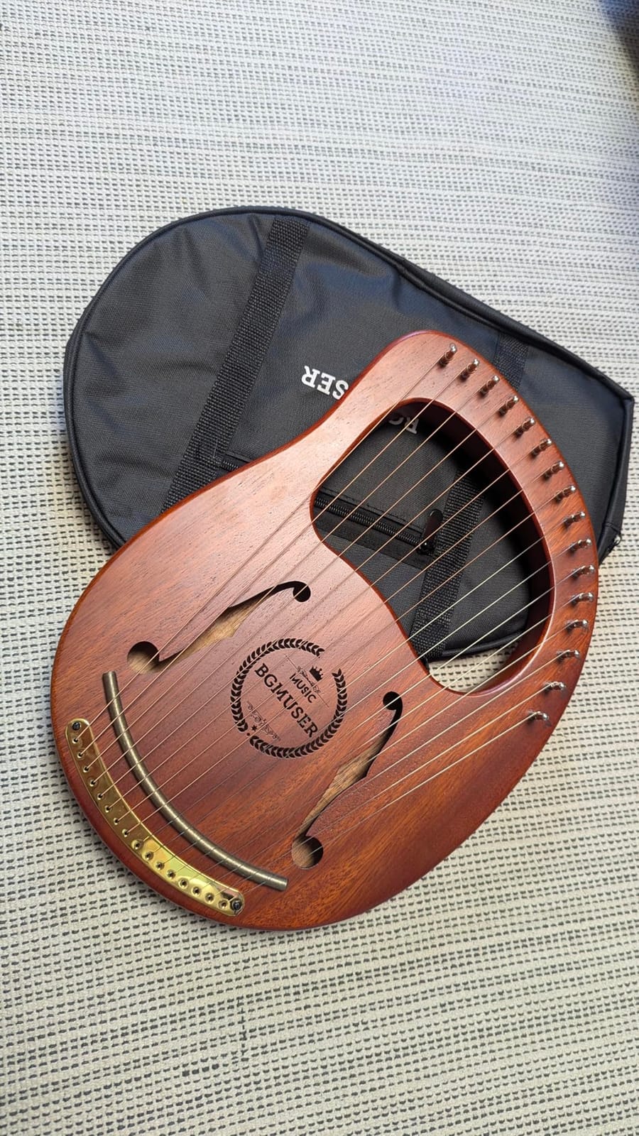 Lyre Harp 7 Strings Mini Harp Instrument Gift for Adult Beginner customer photo 2
