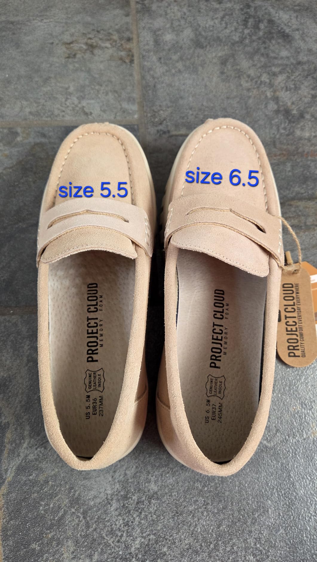 100% Genuine Leather Slip-on Loafers for Women Casual Moccasins Women Shoes customer photo 2