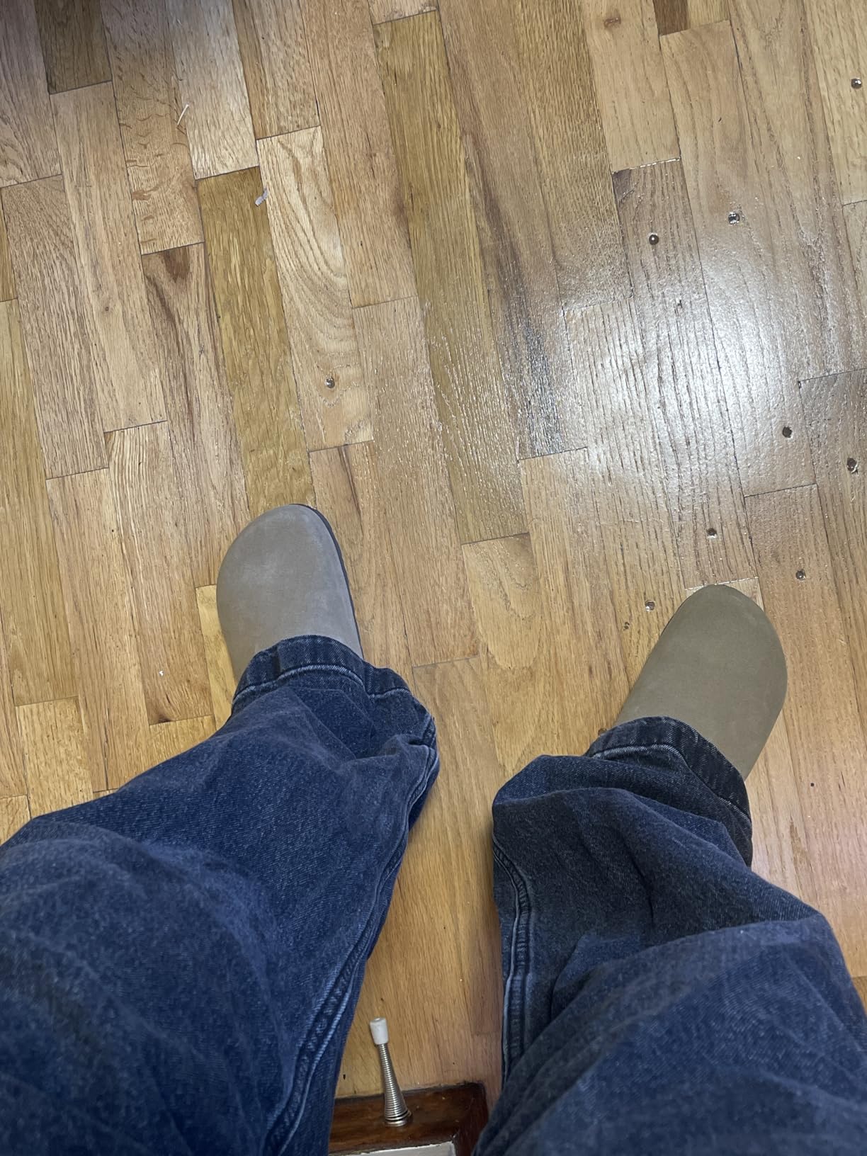 KIDMI Unisex Vegan Suede Clogs Mules with Cork Footbed customer photo 2