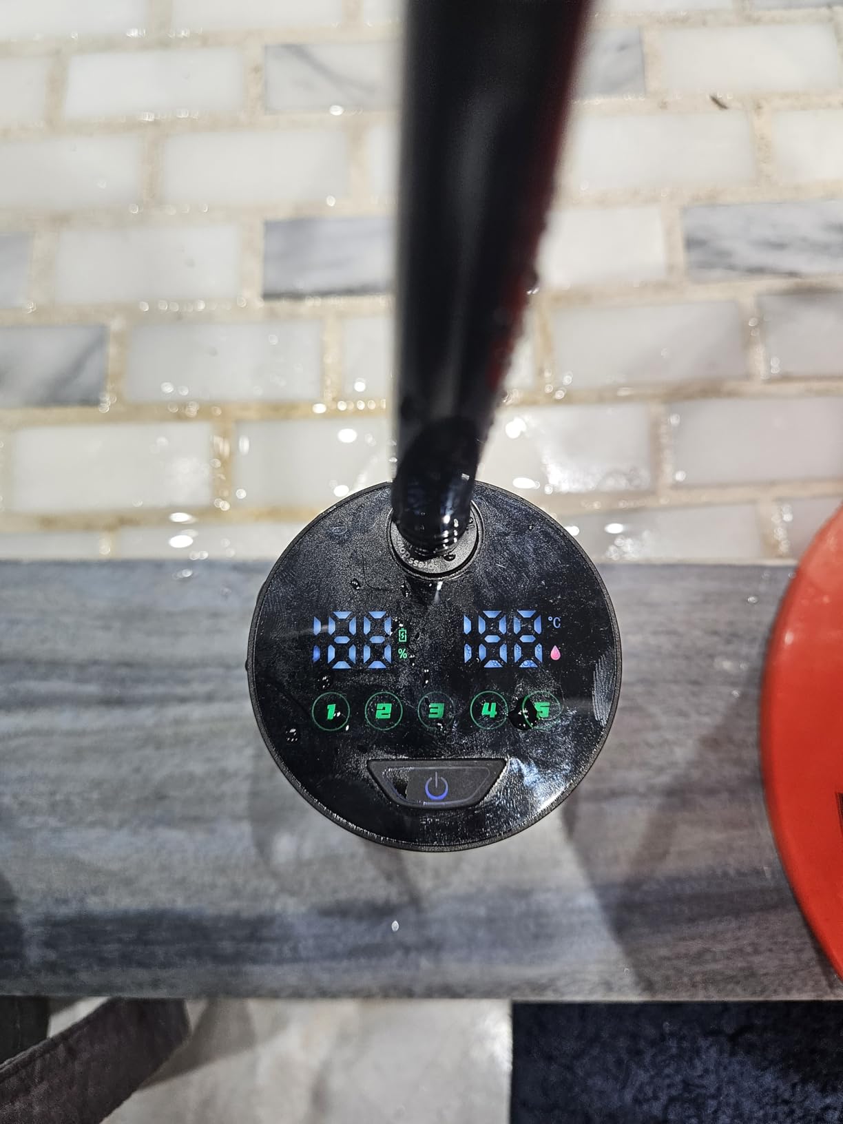 Portable Shower for Camping: 10000 mAh Rechargeable Shower, IPX8 Waterproof,High-Pressure Flow Camp Shower Pump,5-Speed Outdoor Shower with LED Display, Camping Gifts, Dog Bath, Hiking customer photo 2