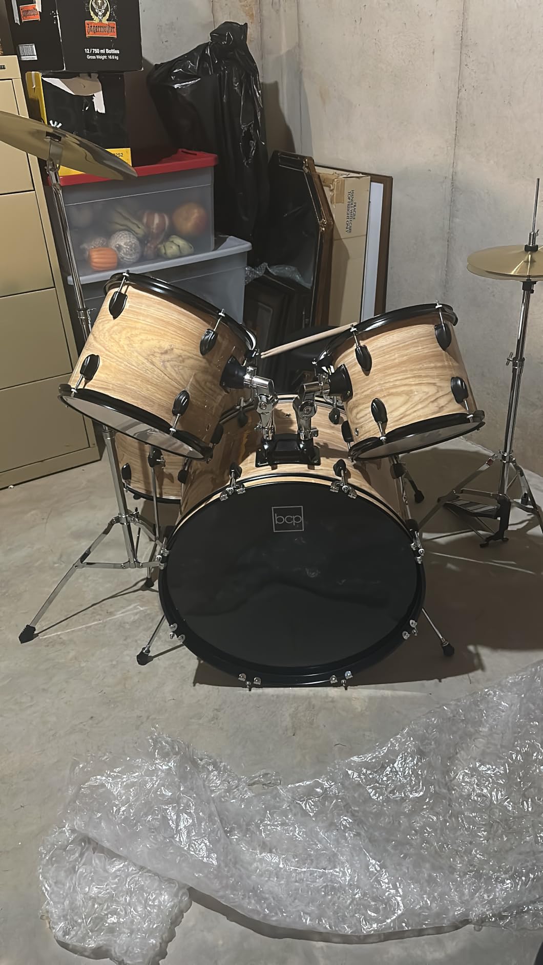 Best Choice Products 5-Piece Full Size Complete Adult Drum Set w/Cymbal Stands, Stool, Drum Pedal, Sticks, Floor Tom - Pink Sparkle customer photo 1