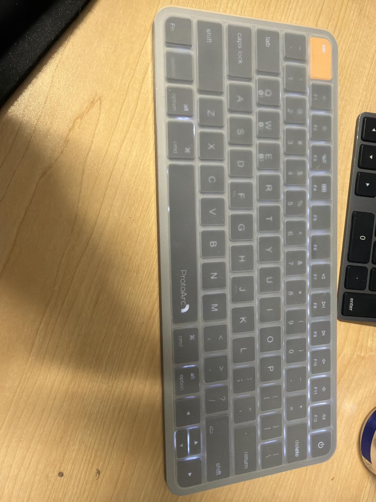 ProtoArc K90-A Backlit Bluetooth Keyboard for Mac/iPad, Space Gray | Compact Wireless Mac Keyboard, 78-Key, No Numpad, 3-Level White Led Backlight, Multi-Device, Low-Profile, Rechargeable customer photo 1
