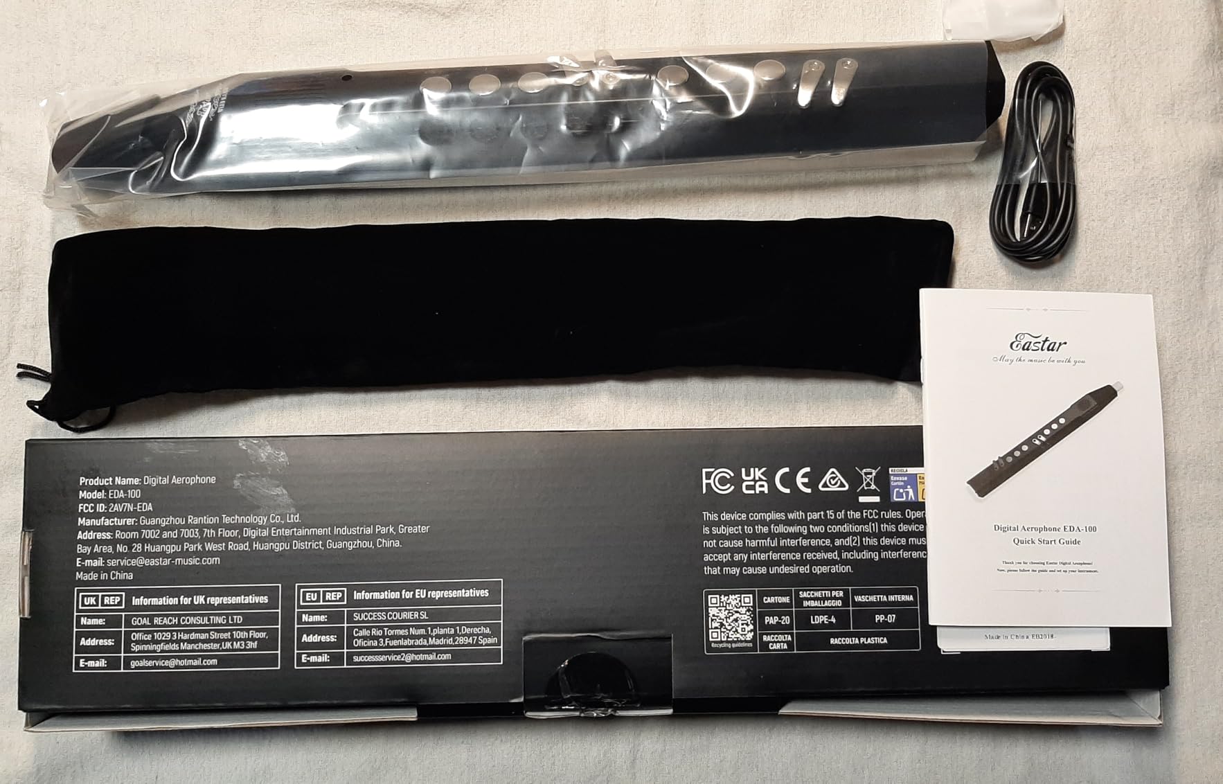 Eastar Electric Woodwind Sax 27 Tones MIDI Bluetooth Beginners Kit, EDA-100 customer photo 1