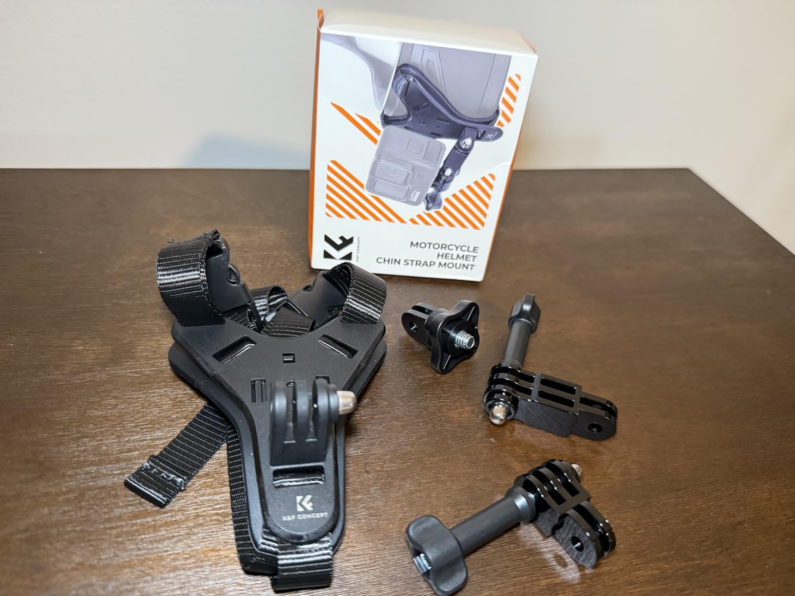 K&F CONCEPT Action Camera Motorcycle Dirt Bike Helmet Chin Strap Mount customer photo 2