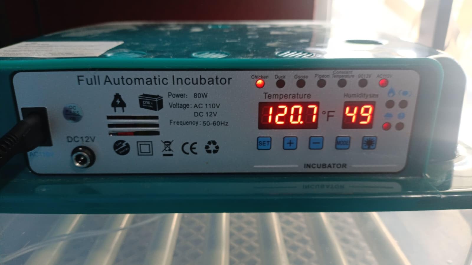 CoInceptus 16 Eggs Incubators for Hatching Eggs, Egg Incubator with Automatic Egg Turning and Temperature Control, Chicken Egg Incubators with Egg Candler for Duck Goose Pigeon Quail customer photo 2