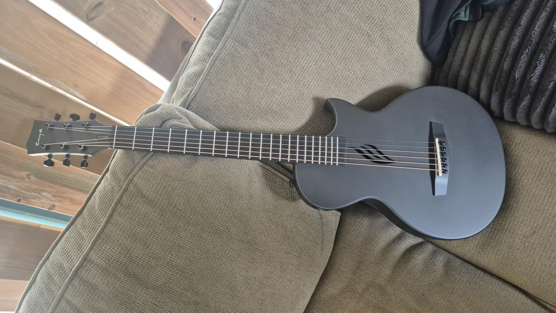 Enya NOVA GO 35-Inch Carbon Fiber Travel Acoustic Guitar, Purple | Lightweight 3.7 lbs Design, Moisture-Resistant Body, Easy to Carry for Adults and Beginners, Gig Bag and Accessories Included customer photo 2