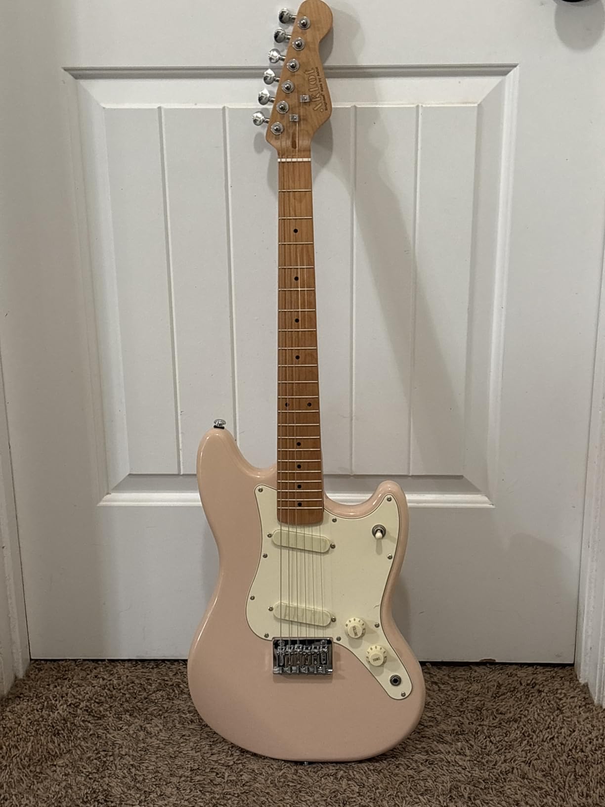 AKLOT Mini Kids Electric Guitar: 3/4 Size Guitar Kit for Beginners, 1.5in Narrow Neck for Small Hands, Easy to Play, Age 6-12, 36