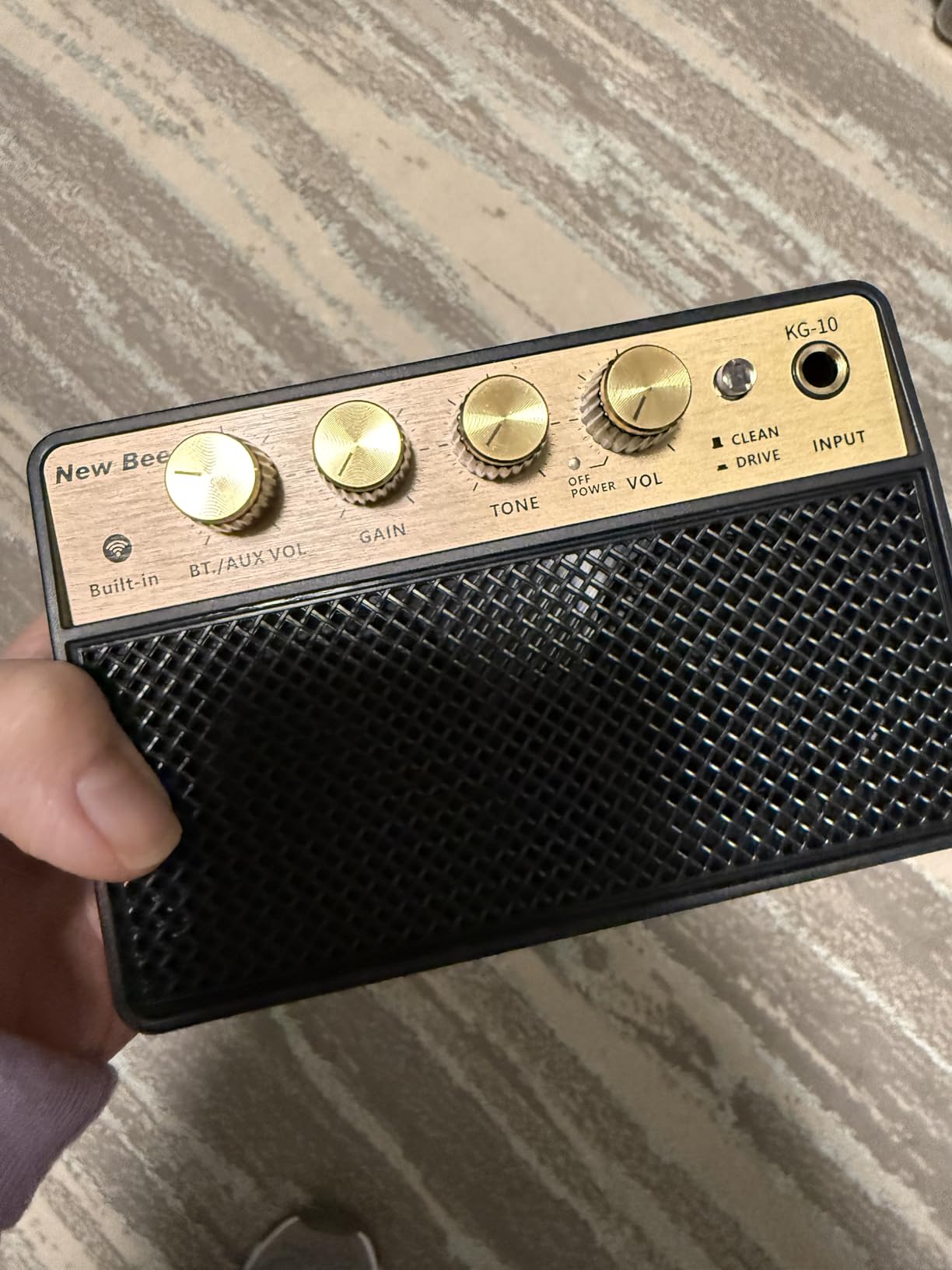 Guitar Amp with Clean Drive, 3.5mm /AUX 6H Work for Indoor Practice Travel, 10W Mini Guitar Amplifier USB-C Rechargeable Bluetooth Small Portable Amp customer photo 1