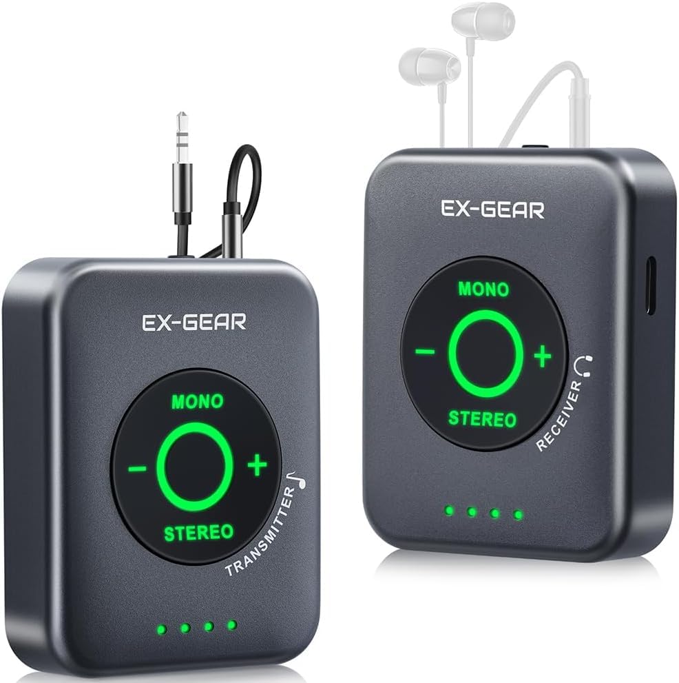 5.8GHz Wireless in Ear Monitor System, Stereo IEM System for Stage | 48kHz/24-Bit Lossless Audio, Ultra-Low Latency, Rechargeable TX/RX, One-to-Many Auto Pairing for Studio, Church, Small Gigs customer photo 1