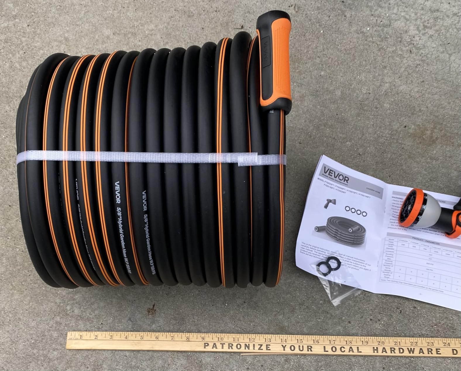 VEVOR Garden Hose, 100 ft 5/8