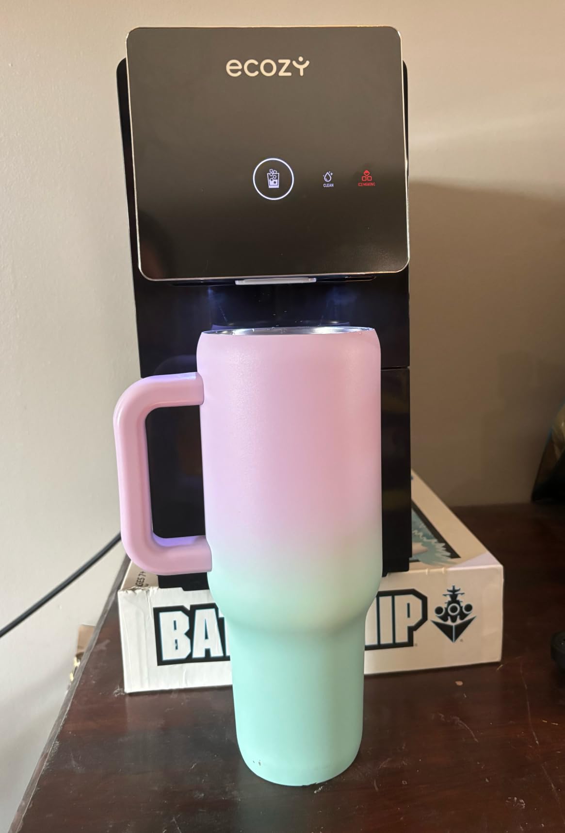 ecozy Nugget Ice Makers Countertop Dispenser, 40lbs Per Day, Touch-Free Ice customer photo 1